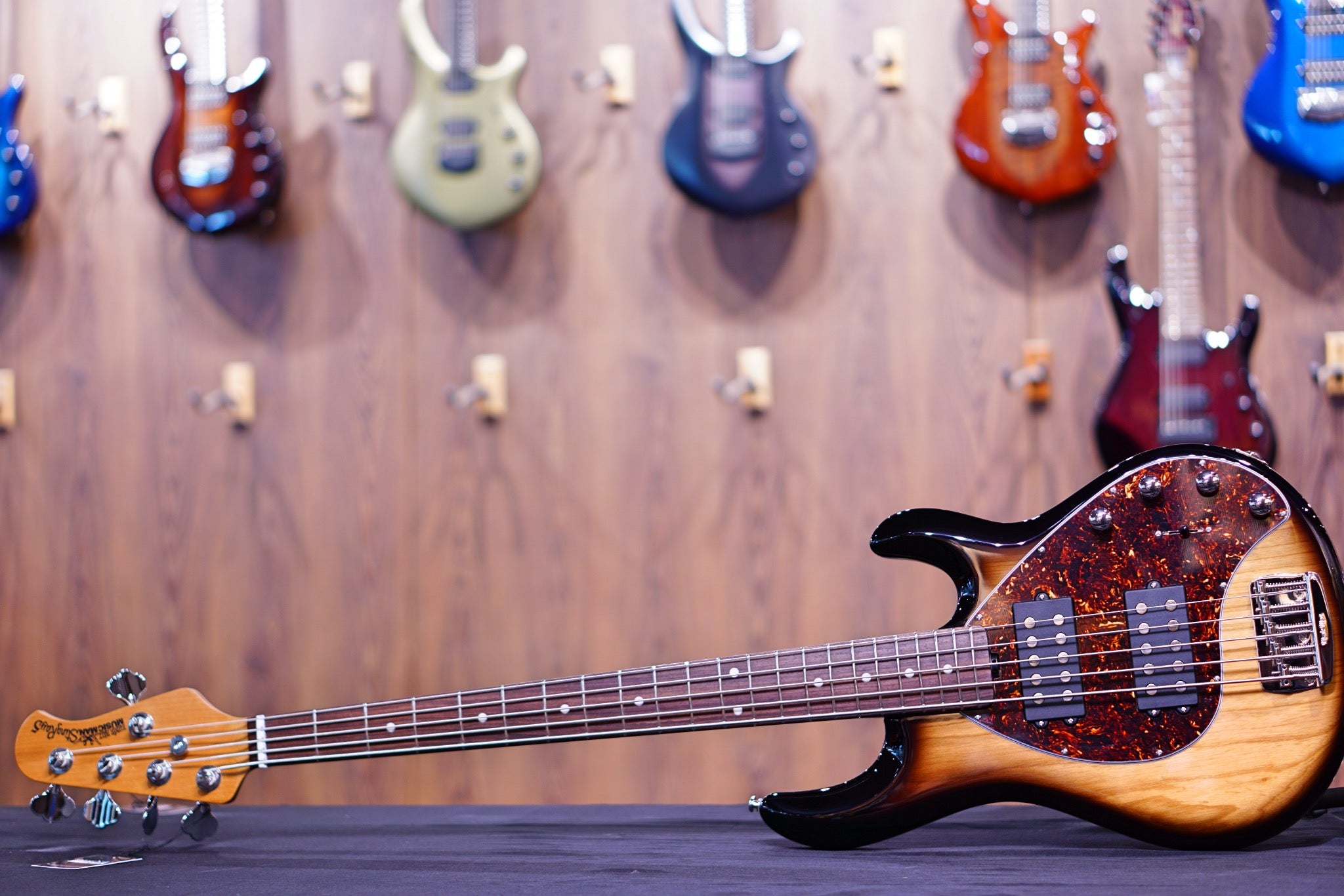 Ernie Ball Music Man StingRay Special 5 HH Bass Guitar - Burnt Ends with Rosewood Fingerboard F95676 - HIENDGUITAR Musicman bass