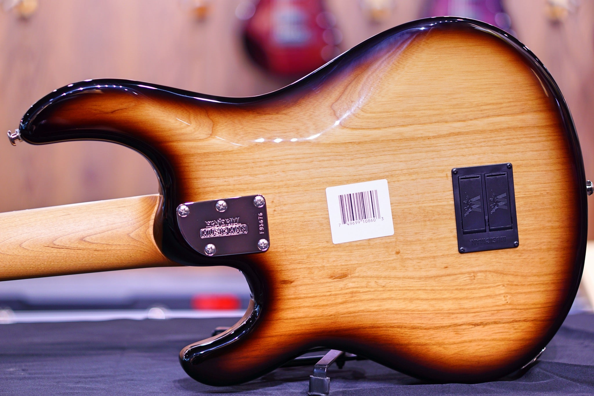 Ernie Ball Music Man StingRay Special 5 HH Bass Guitar - Burnt Ends with Rosewood Fingerboard F95676 - HIENDGUITAR Musicman bass