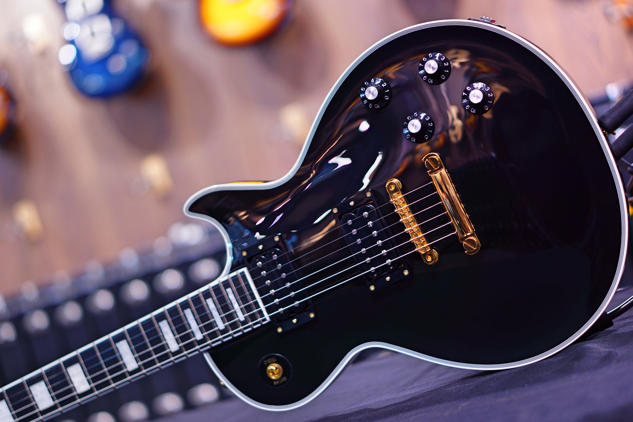 ESP Edwards E-LPC black beauty ED9600224 - HIENDGUITAR EDWARDS GUITAR