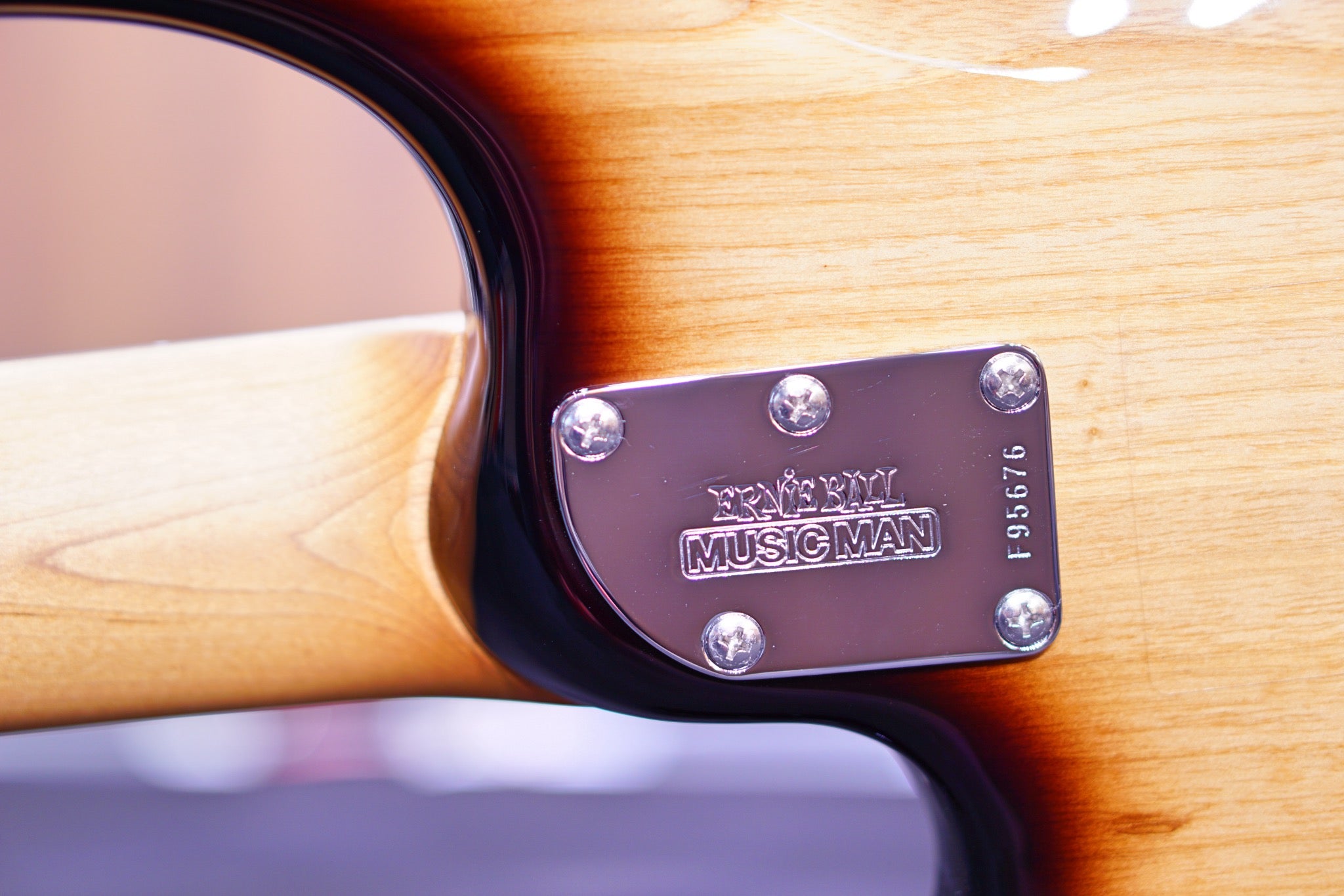 Ernie Ball Music Man StingRay Special 5 HH Bass Guitar - Burnt Ends with Rosewood Fingerboard F95676 - HIENDGUITAR Musicman bass