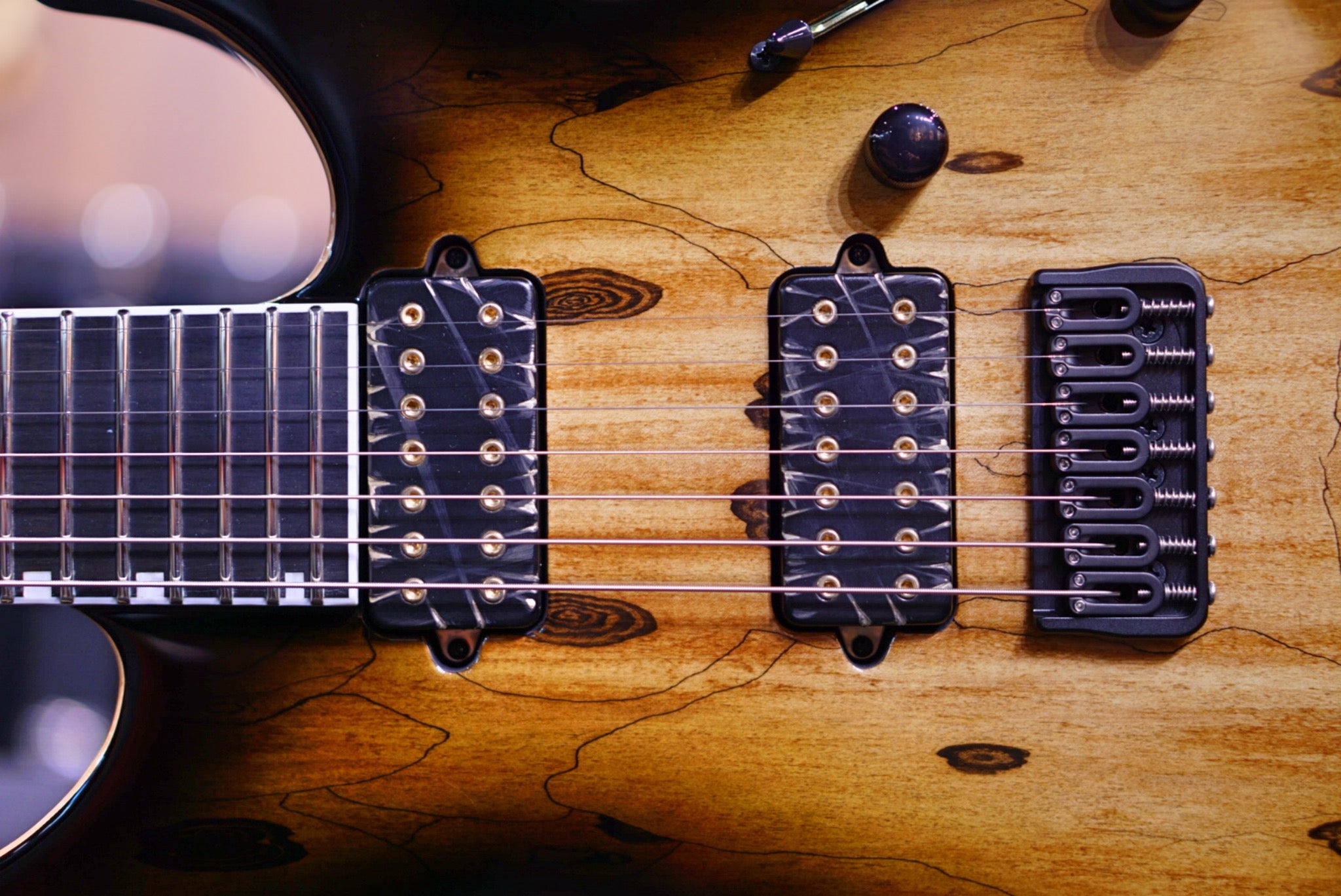 ESP E-II M-II 7 NT DARK BROWN NATURAL BURST ES6402203 - HIENDGUITAR E-II GUITAR