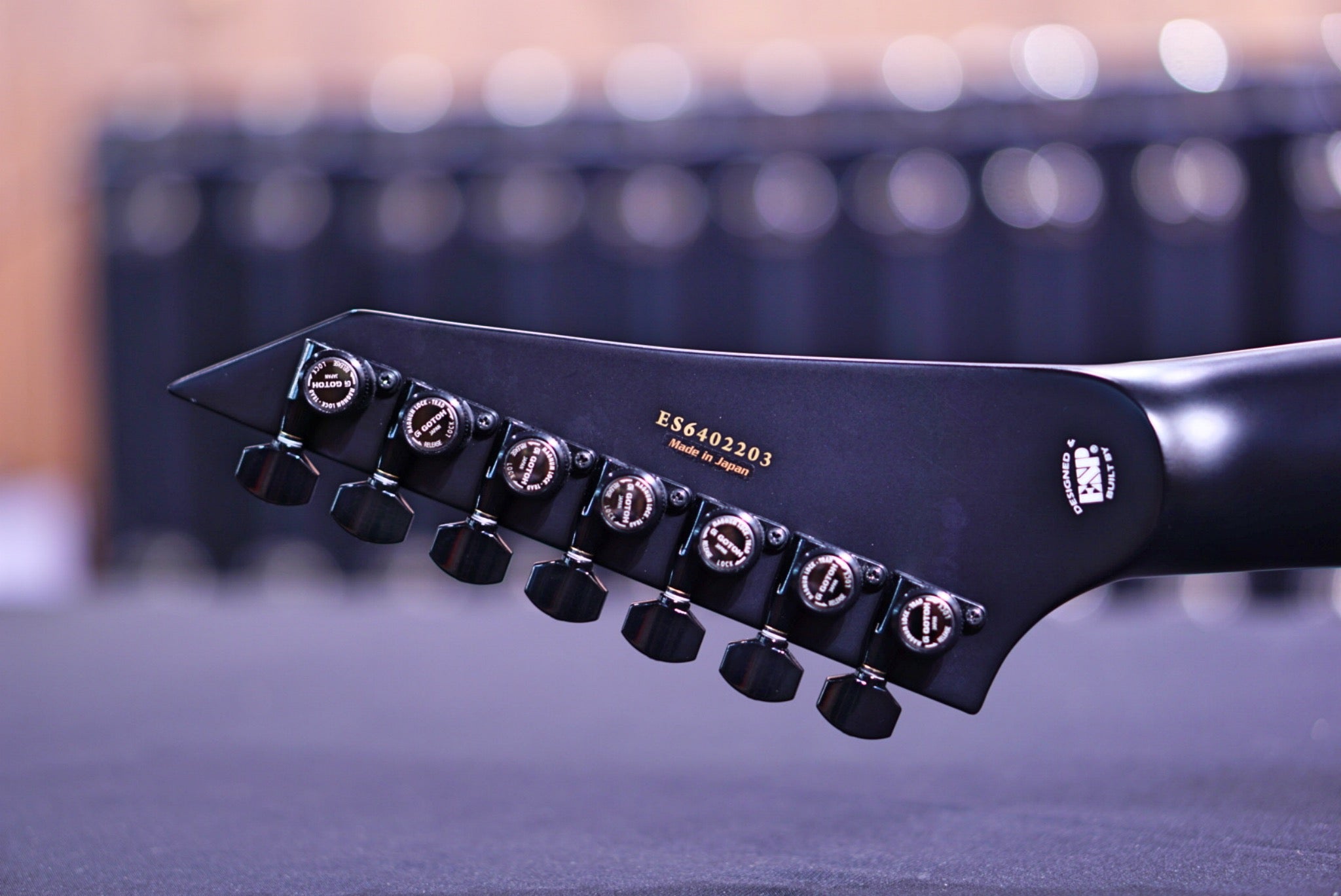 ESP E-II M-II 7 NT DARK BROWN NATURAL BURST ES6402203 - HIENDGUITAR E-II GUITAR