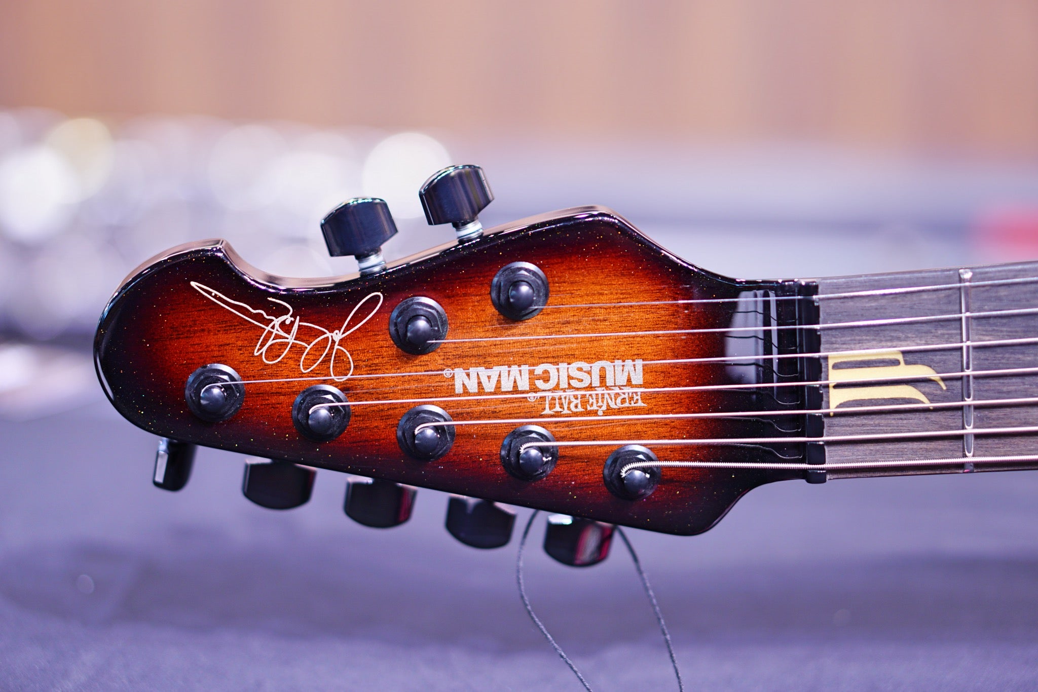 Ernie Ball Music Man JP7 20th Anniversary Honey Butter Burst John Petrucci f96522 - HIENDGUITAR Musicman GUITAR