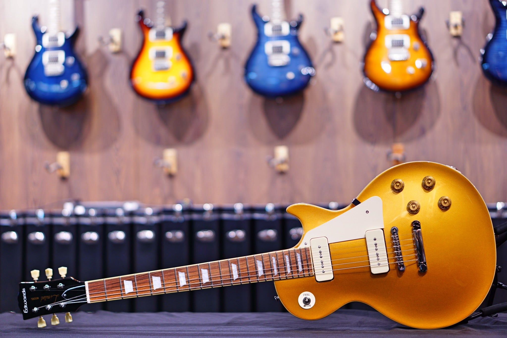 ESP Edwards E-LP-125SD/P soapbar Gold Top ED2210459P - HIENDGUITAR EDWARDS GUITAR