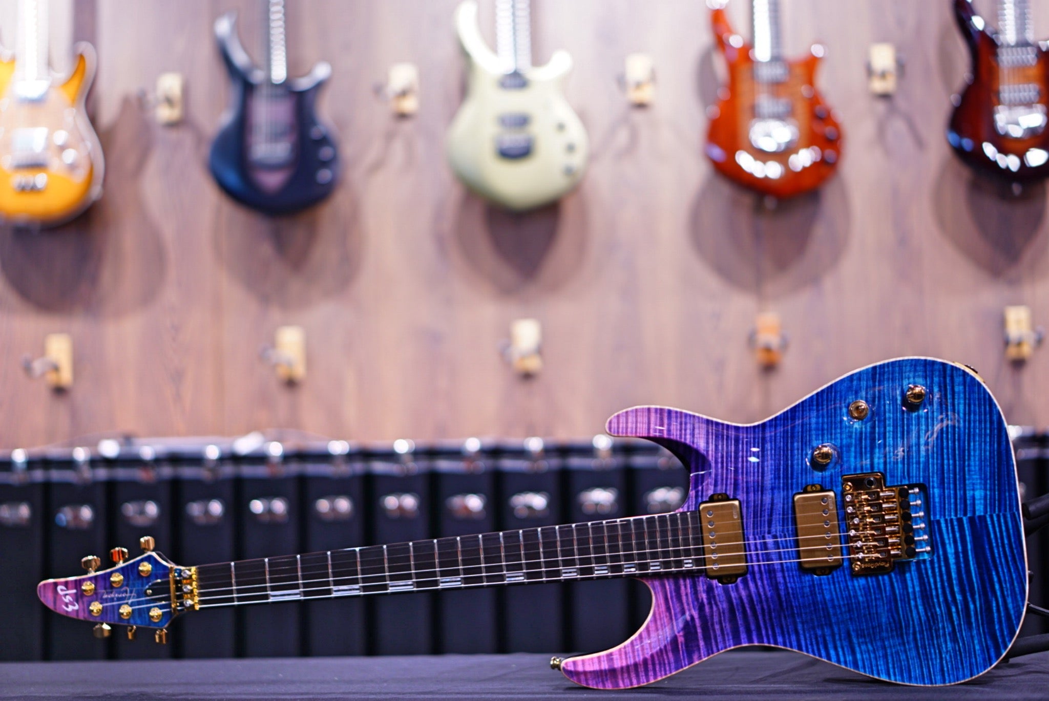 ESP Horizon FR CTM See Thru Pink-Purple Gradation E0921212 - HIENDGUITAR ESP GUITAR