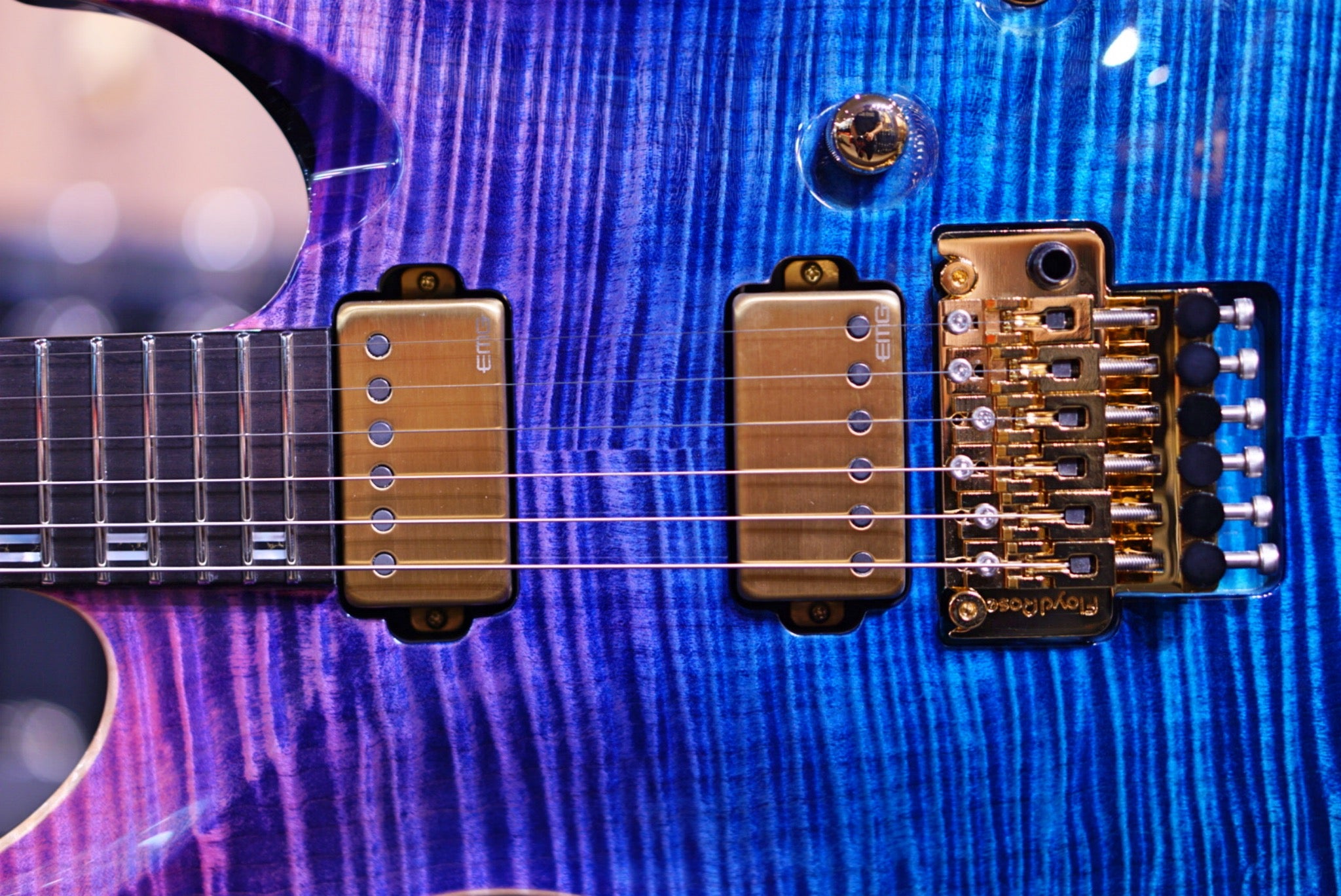 ESP Horizon FR CTM See Thru Pink-Purple Gradation E0921212 - HIENDGUITAR ESP GUITAR