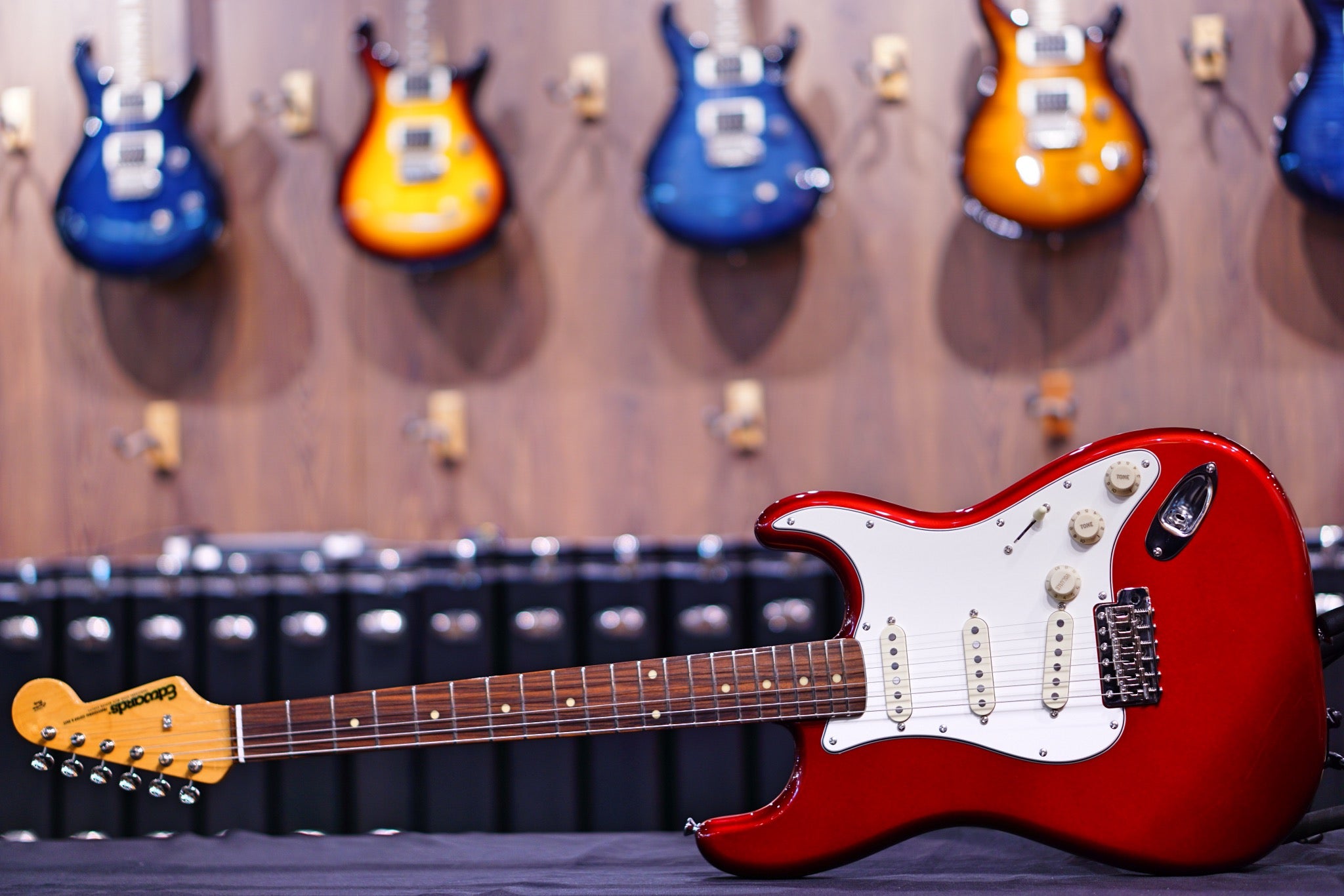 ESP Edwards E-ST-90ALPF Candy apple red ED2206455P - HIENDGUITAR EDWARDS GUITAR