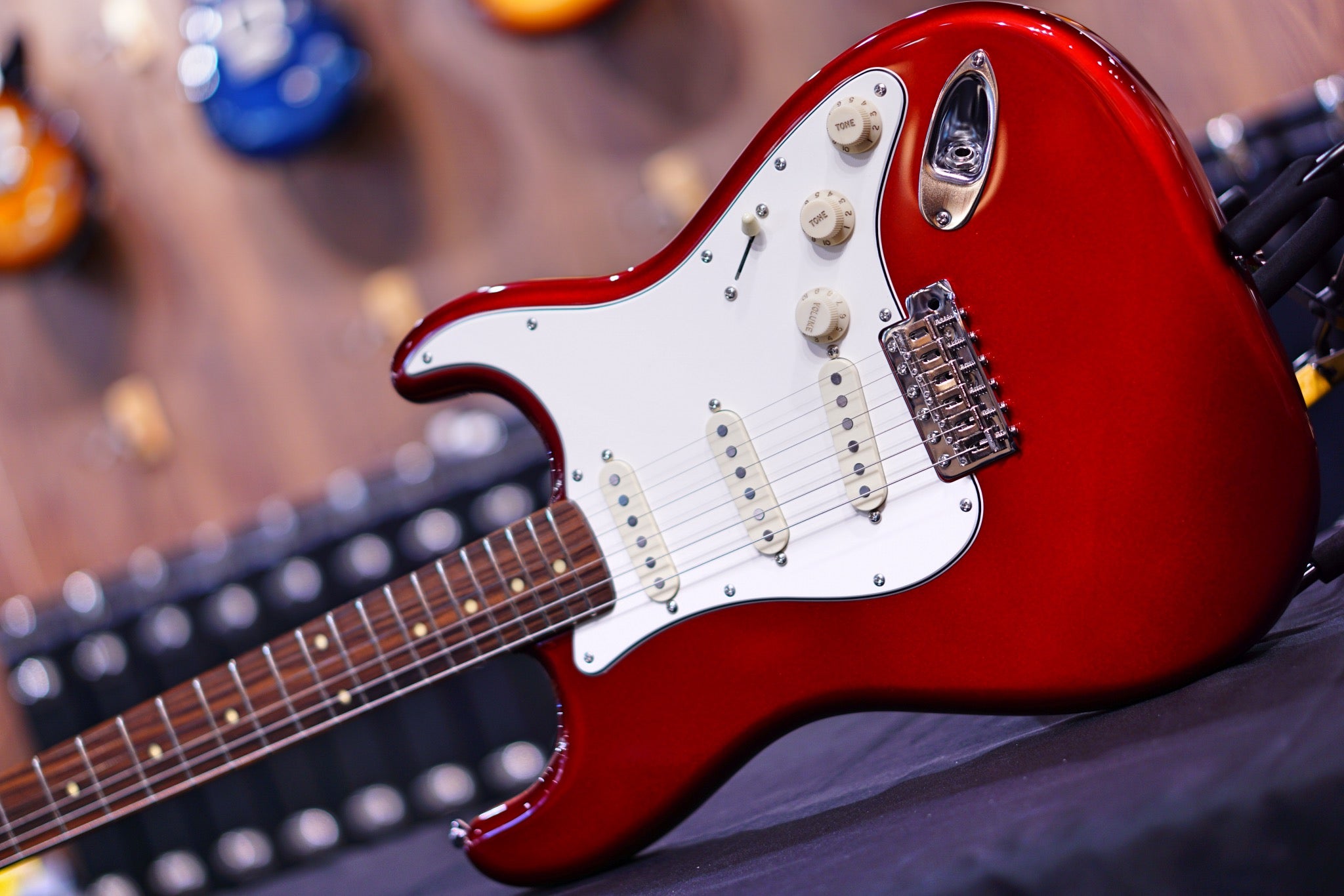 ESP Edwards E-ST-90ALPF Candy apple red ED2206455P - HIENDGUITAR EDWARDS GUITAR