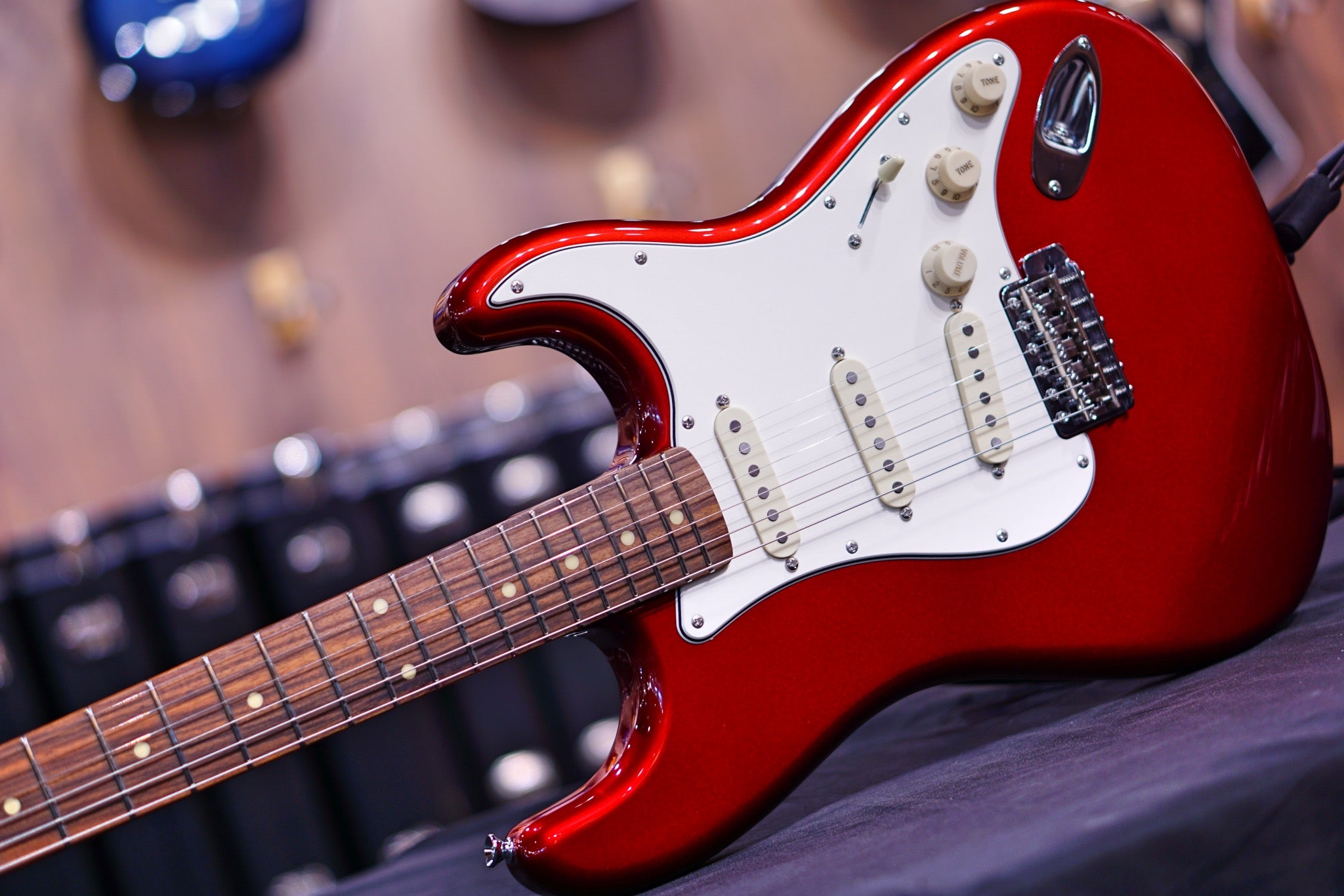 ESP Edwards E-ST-90ALPF Candy apple red ED2206455P - HIENDGUITAR EDWARDS GUITAR