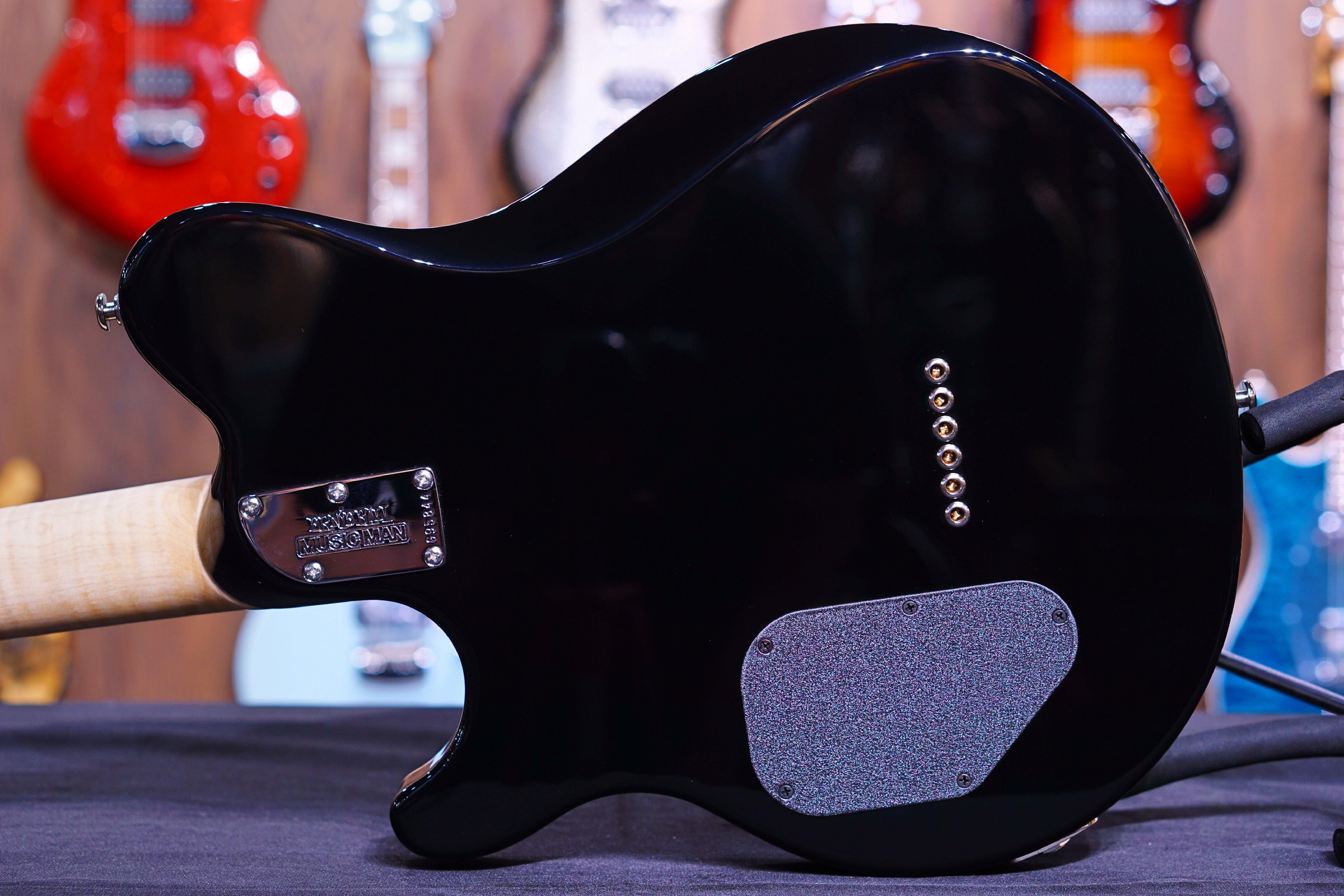 Ernie Ball Music Man Axis Super Sport HH STD - Natural Gloss Flame - Maple Matching Headstock G95844 - HIENDGUITAR Musicman GUITAR