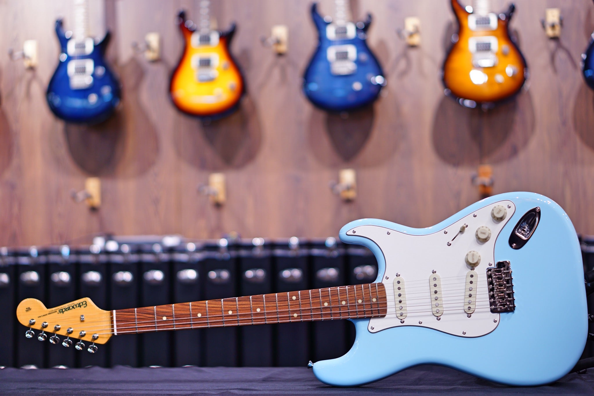 ESP Edwards E-ST-125ALPF Sonic blue ED2151378P - HIENDGUITAR EDWARDS guitar