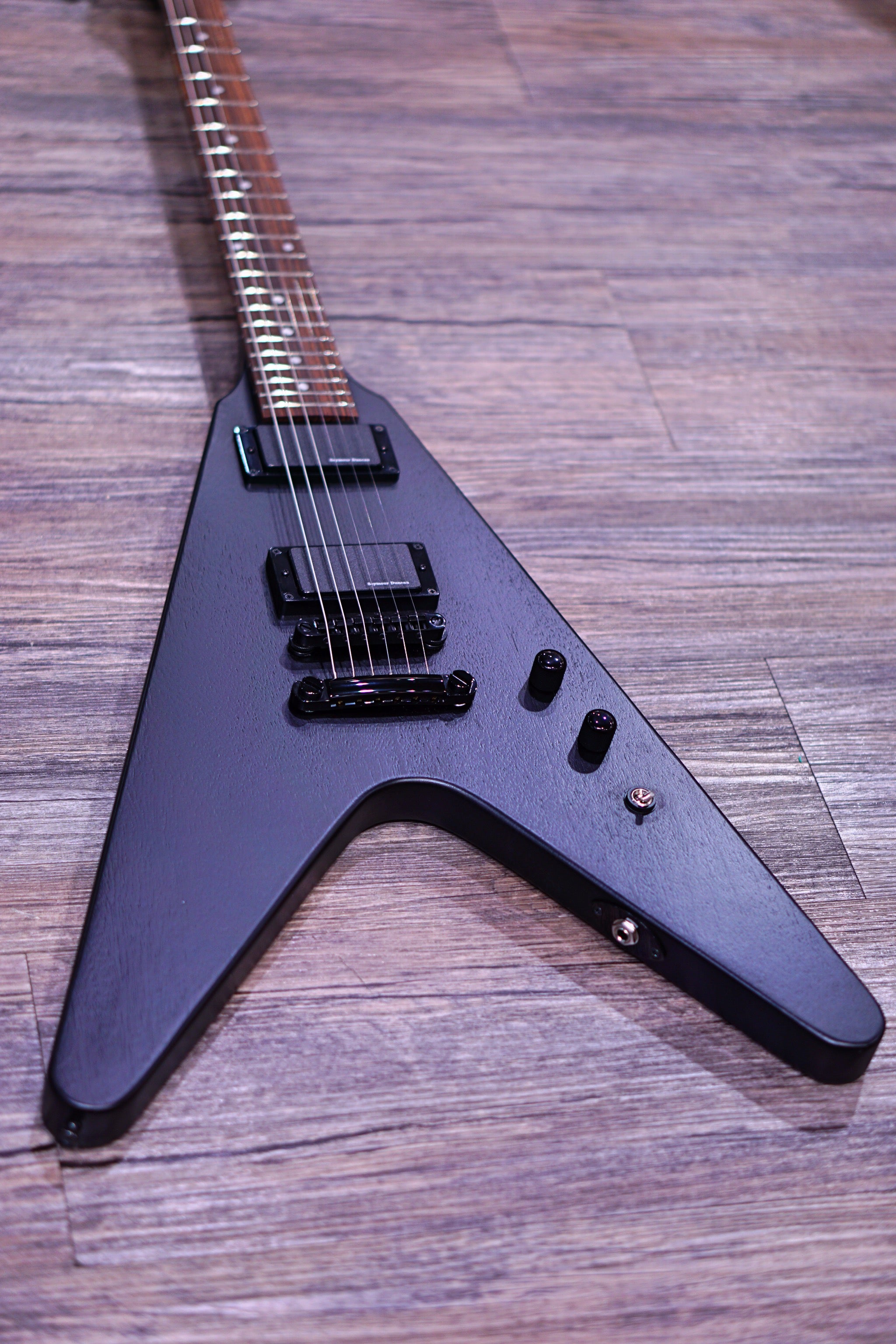 ESP Edwards E-FV-125D Satin Cloudy Black ED2206285P - HIENDGUITAR EDWARDS GUITAR