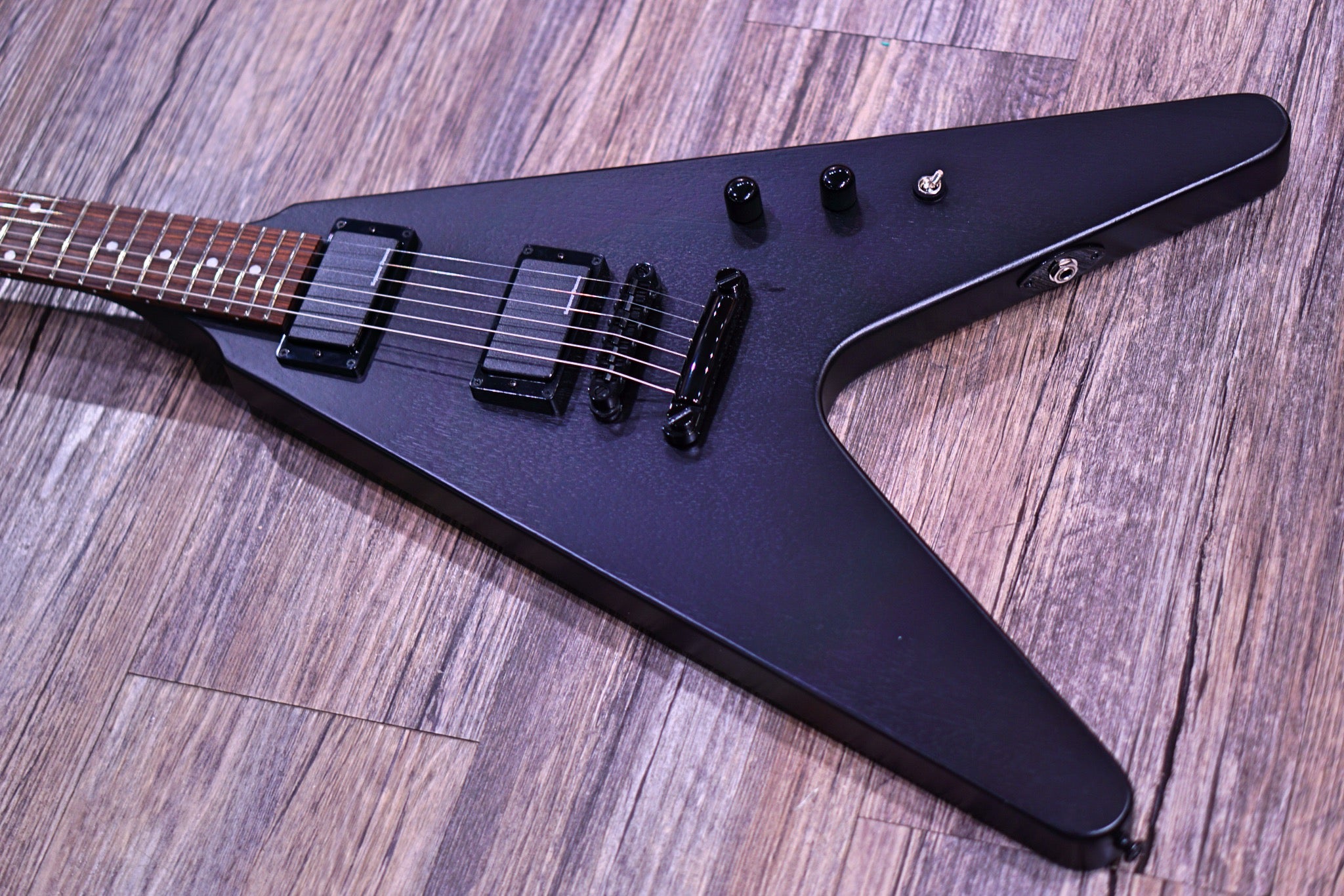 ESP Edwards E-FV-125D Satin Cloudy Black ED2206285P - HIENDGUITAR EDWARDS GUITAR