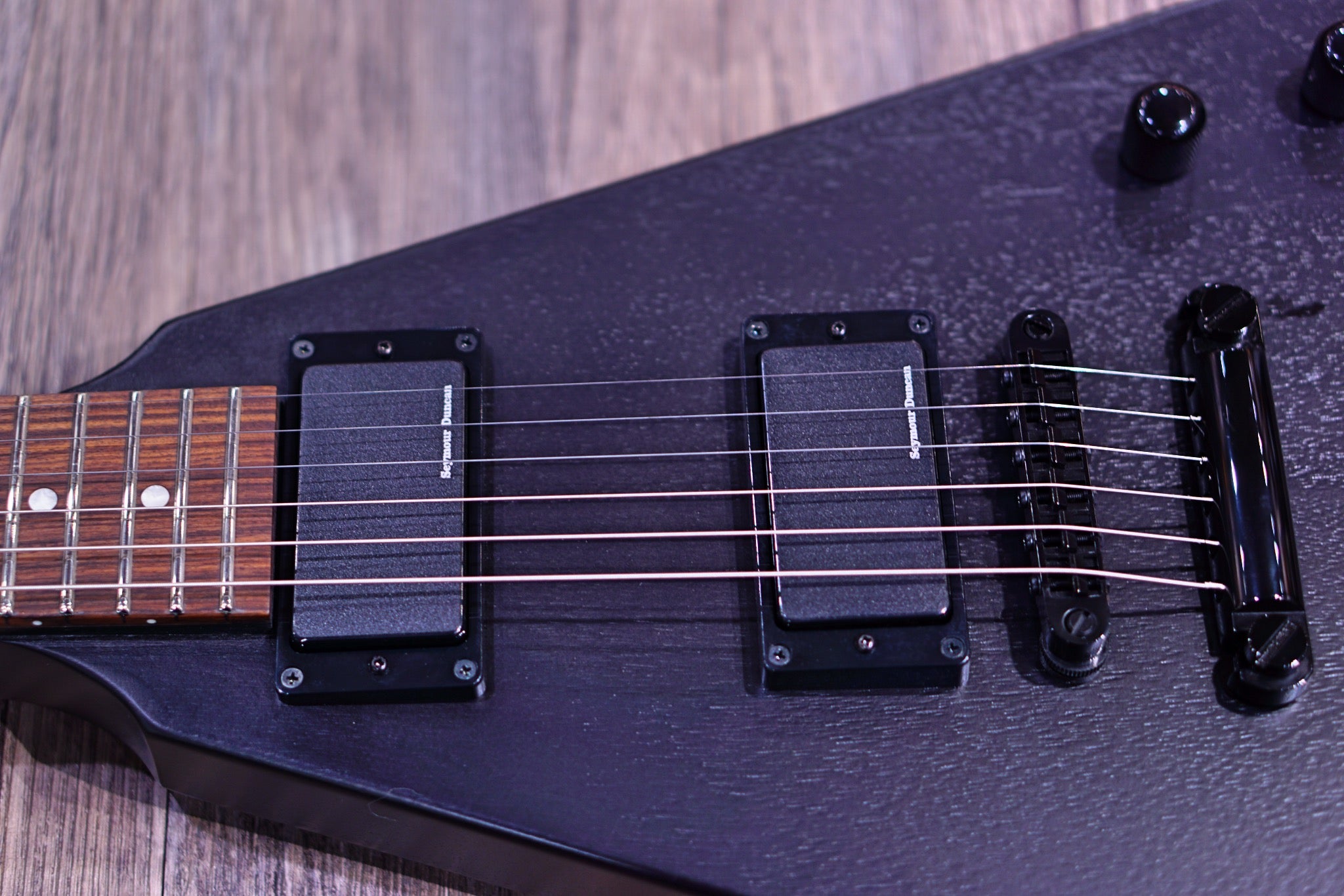 ESP Edwards E-FV-125D Satin Cloudy Black ED2206285P - HIENDGUITAR EDWARDS GUITAR