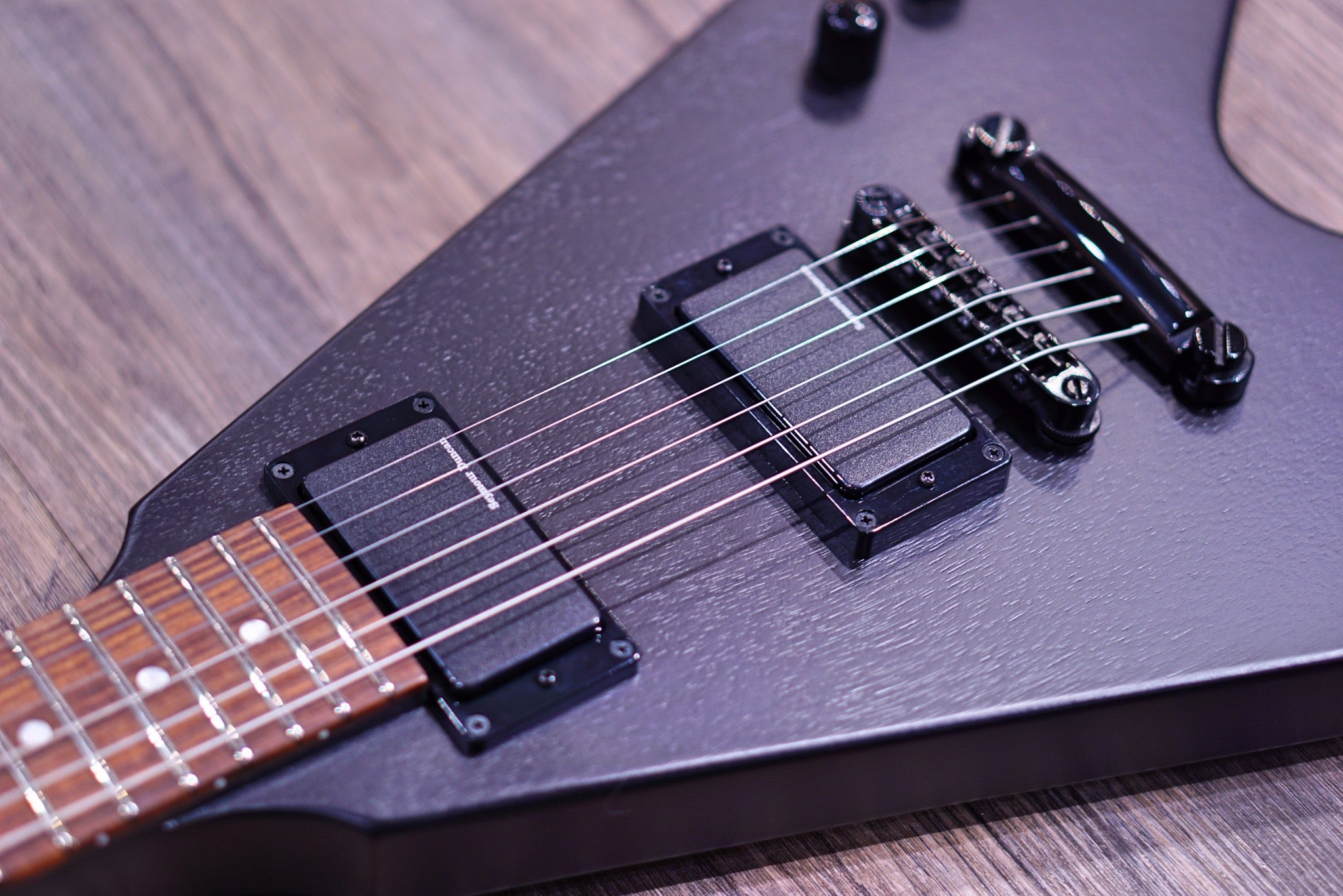 ESP Edwards E-FV-125D Satin Cloudy Black ED2206285P - HIENDGUITAR EDWARDS GUITAR