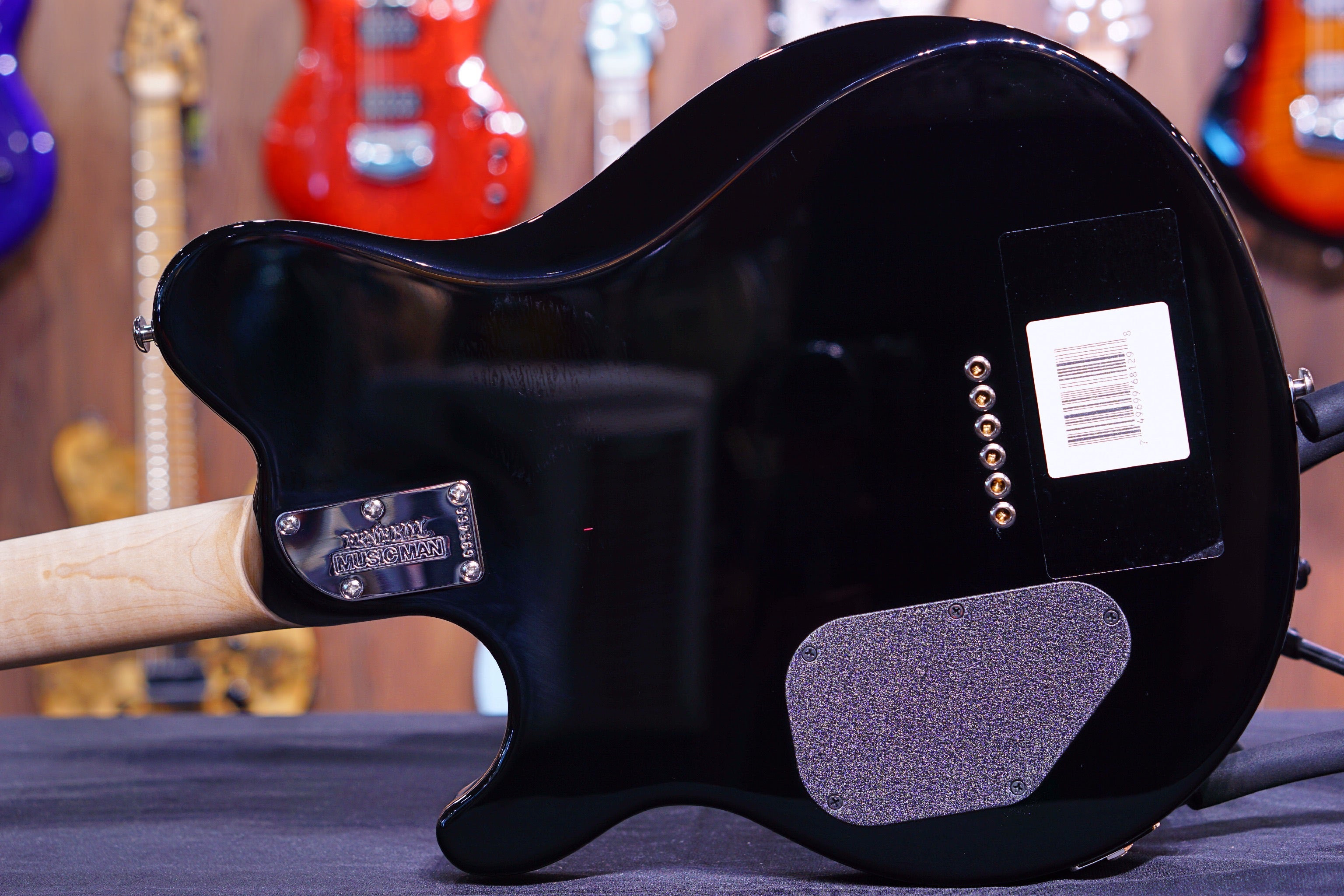 Ernie Ball Music Man Axis Super Sport HH STD - Balboa Blue Flame - Maple Matching Headstock G95466 - HIENDGUITAR Musicman GUITAR