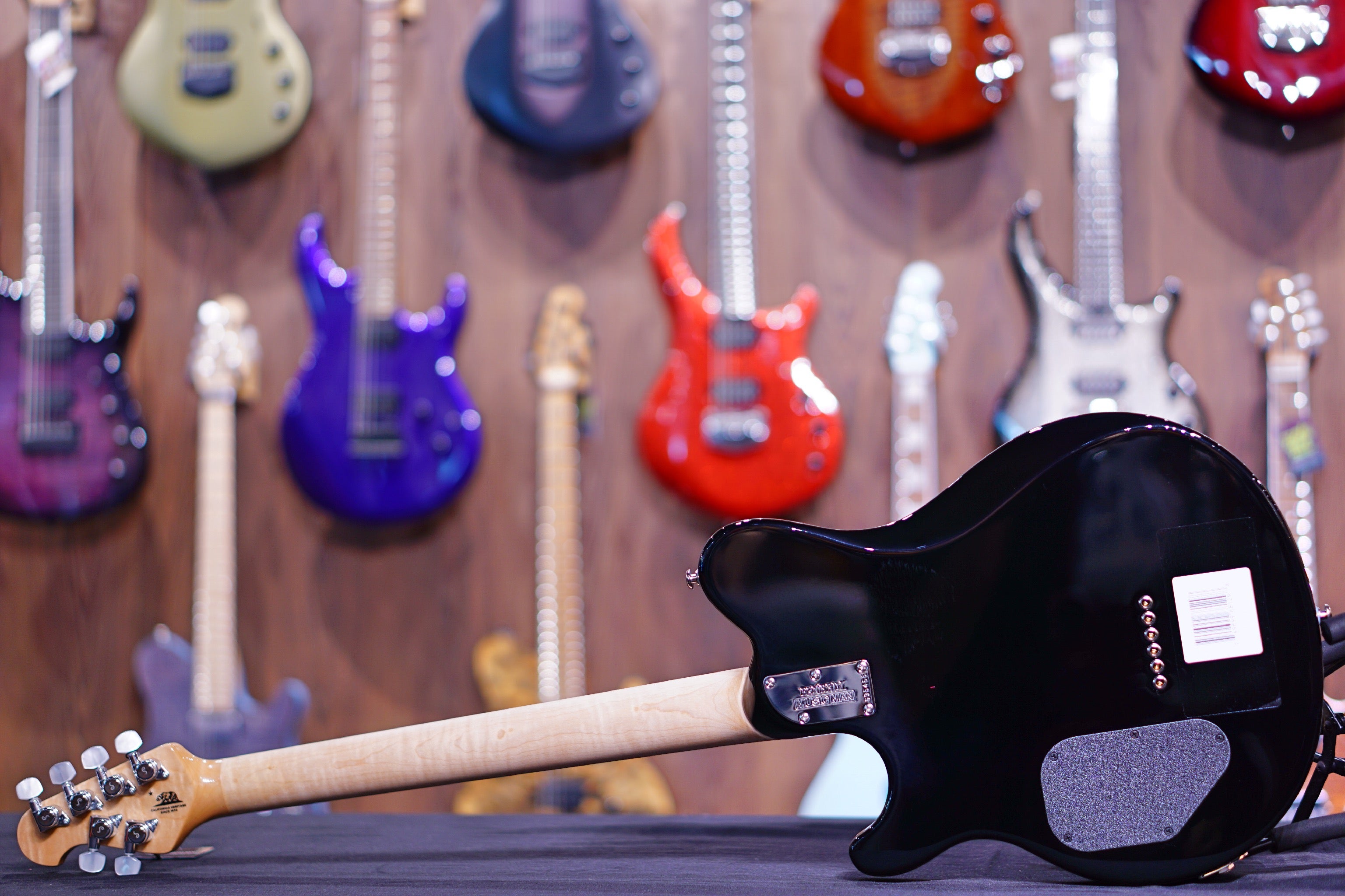 Ernie Ball Music Man Axis Super Sport HH STD - Balboa Blue Flame - Maple Matching Headstock G95466 - HIENDGUITAR Musicman GUITAR