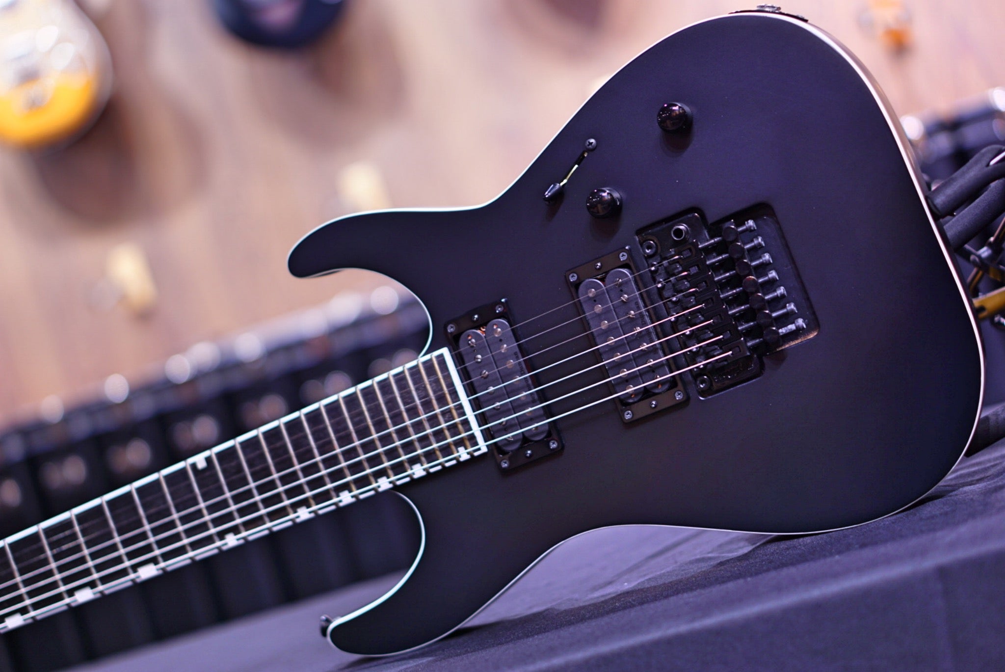 Edwards E-MR-FR7 black satin ED2151554 - HIENDGUITAR EDWARDS GUITAR