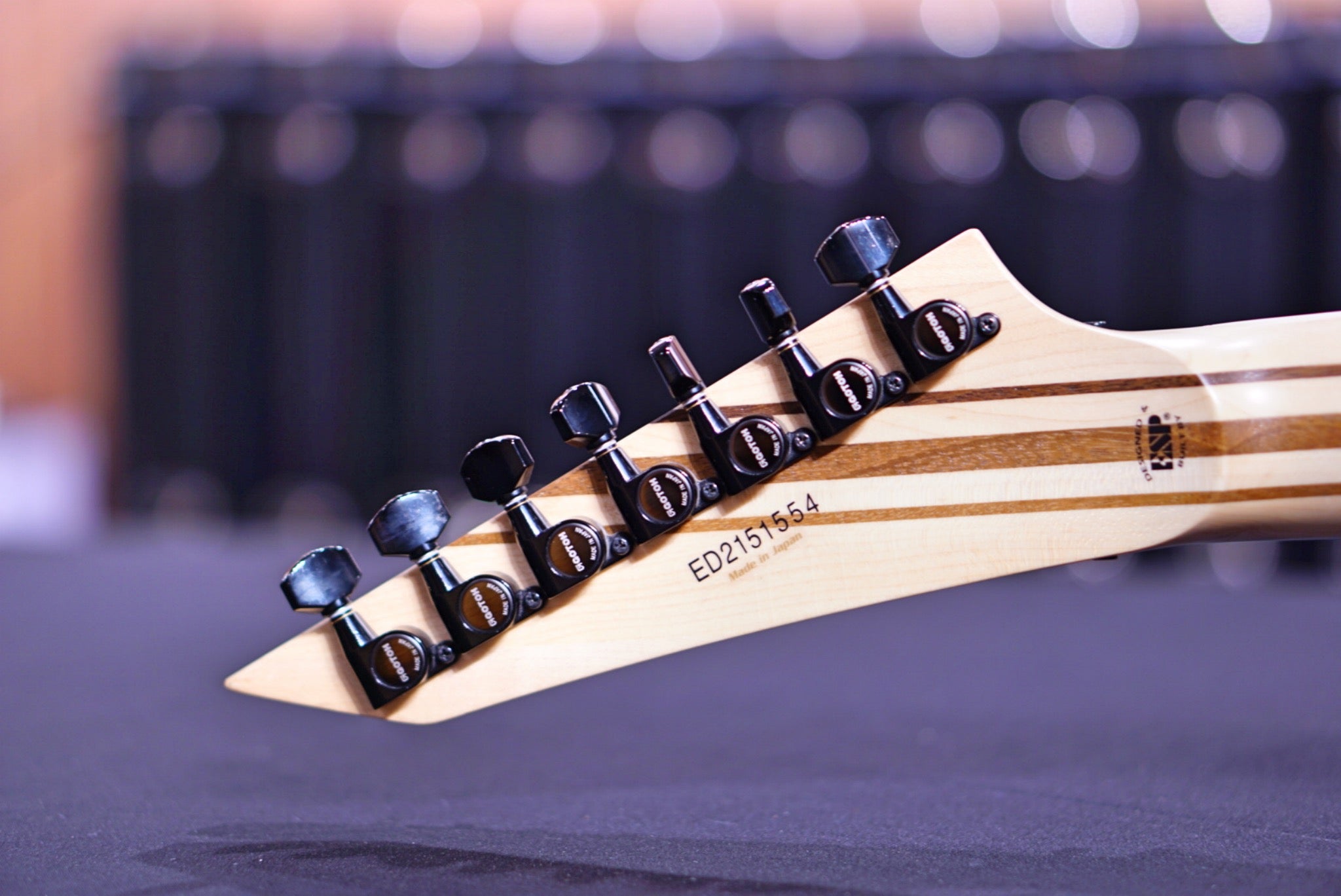 Edwards E-MR-FR7 black satin ED2151554 - HIENDGUITAR EDWARDS GUITAR