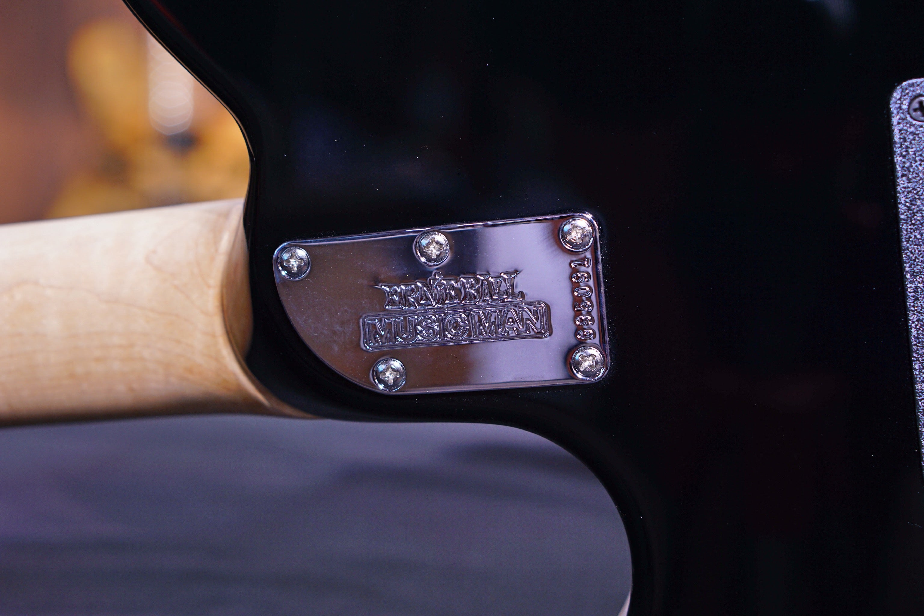 Axis - Trans Gold Flame - Rosewood Matching Headstock G95091 - HIENDGUITAR Musicman GUITAR