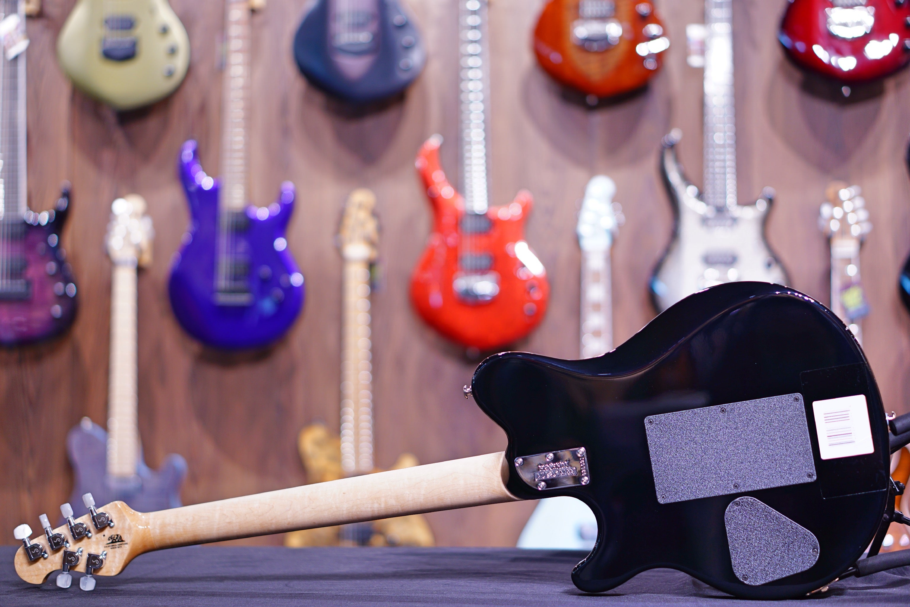 Axis - Trans Gold Flame - Rosewood Matching Headstock G95091 - HIENDGUITAR Musicman GUITAR