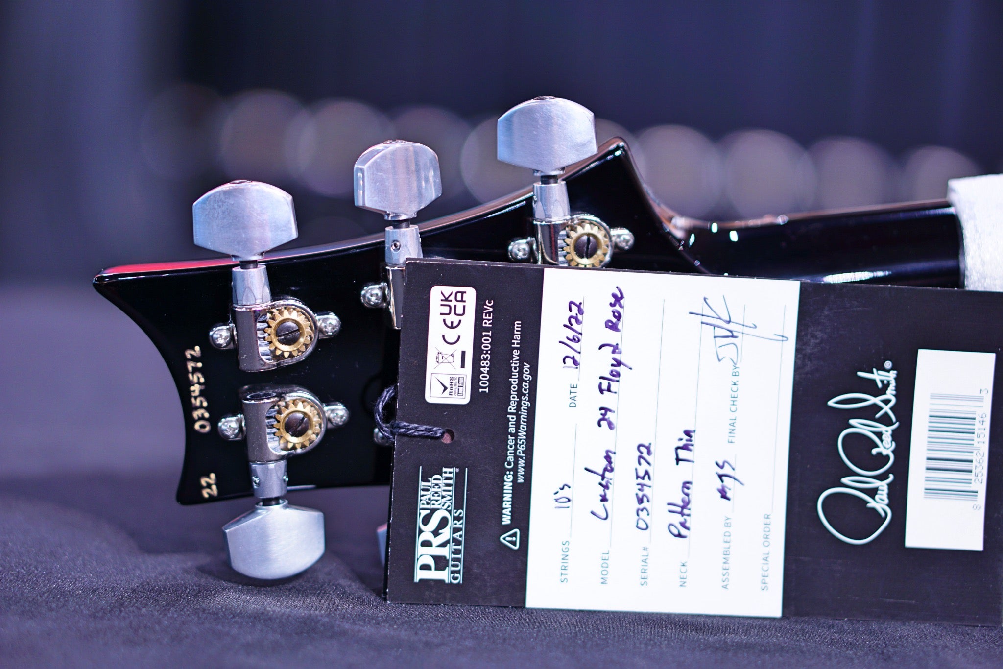 PRS Custom 24 Floyd Purple Mist 0354572 - HIENDGUITAR PRS GUITAR