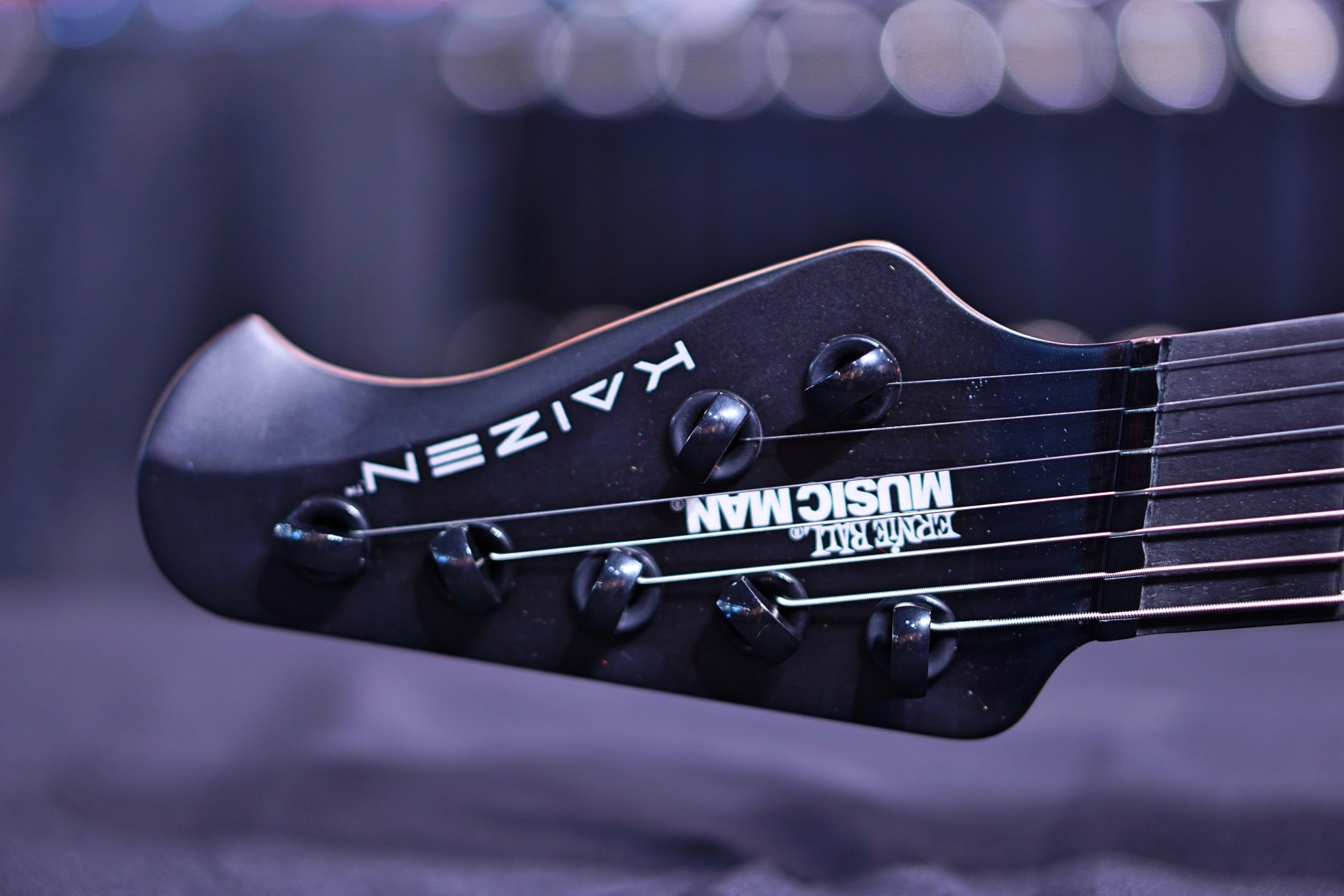 Ernie ball Musicman Kaizen 7 Spectraflare apollo black S08373 - HIENDGUITAR Musicman GUITAR