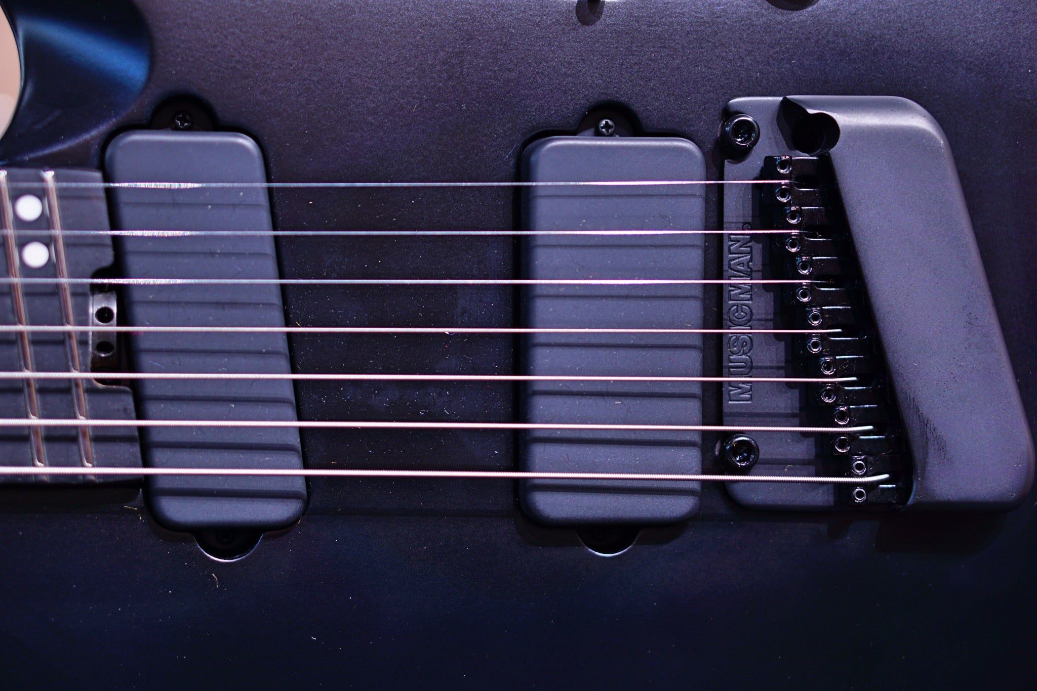 Ernie ball Musicman Kaizen 7 Spectraflare apollo black S08373 - HIENDGUITAR Musicman GUITAR