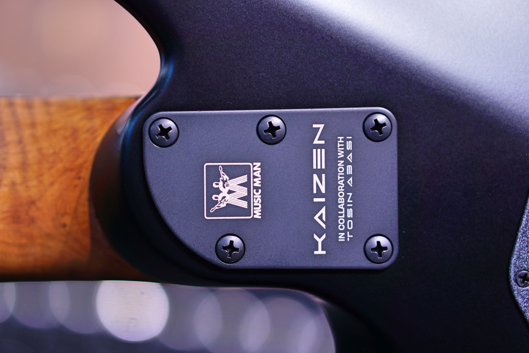 Ernie ball Musicman Kaizen 7 Spectraflare apollo black S08373 - HIENDGUITAR Musicman GUITAR