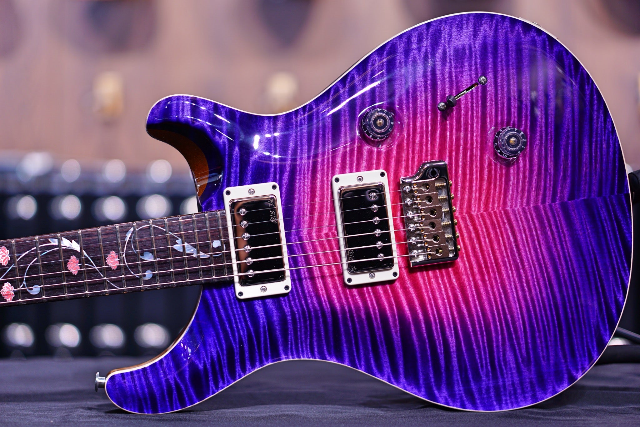 PRS PRIVATE STOCK ORIANTHI LIMITED EDITION Blooming Lotus Glow 354652 - HIENDGUITAR   PRS GUITAR