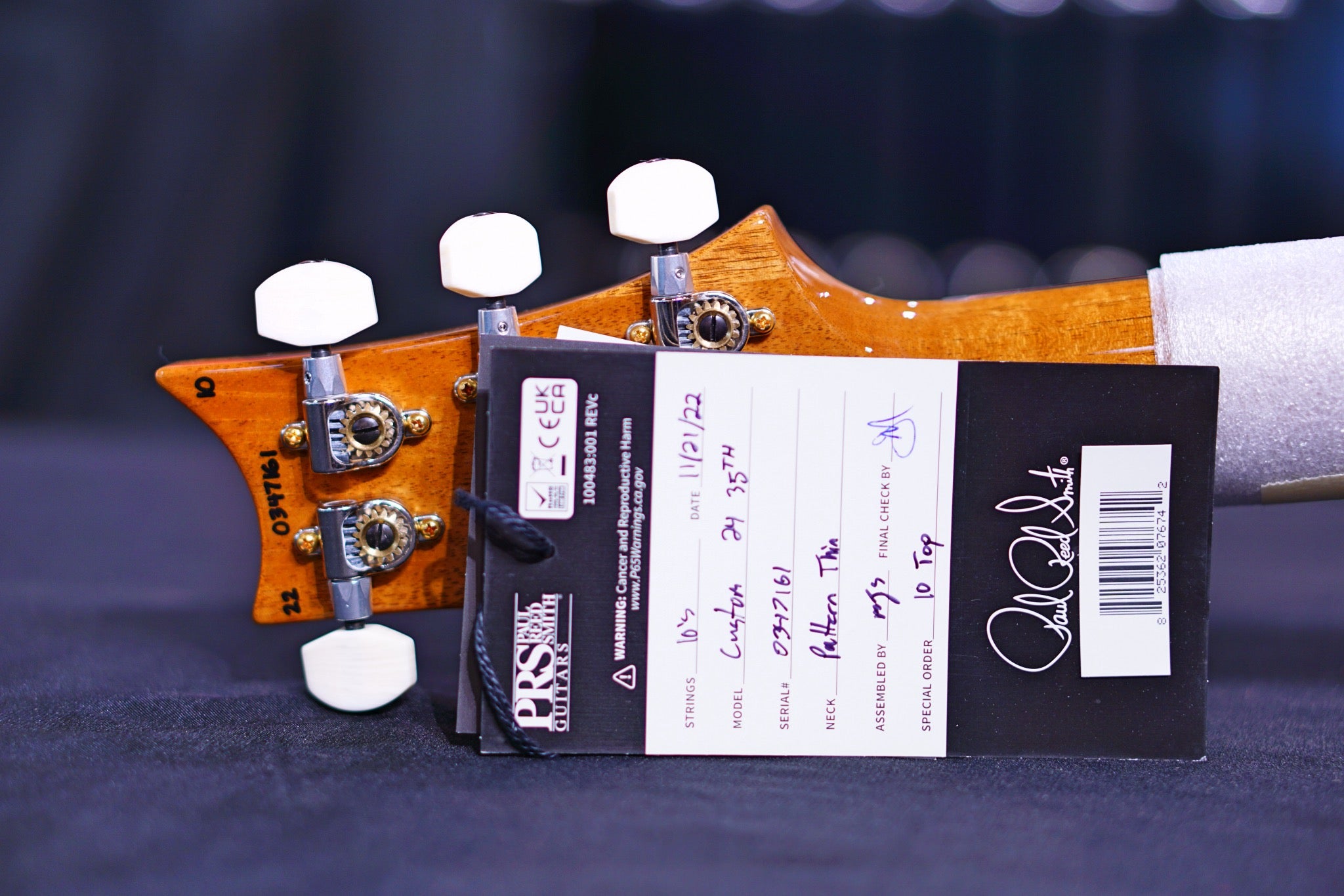 PRS 35th Anniversary Custom 24 - Green fade 10top Thin Neck 0347161 - HIENDGUITAR PRS GUITAR