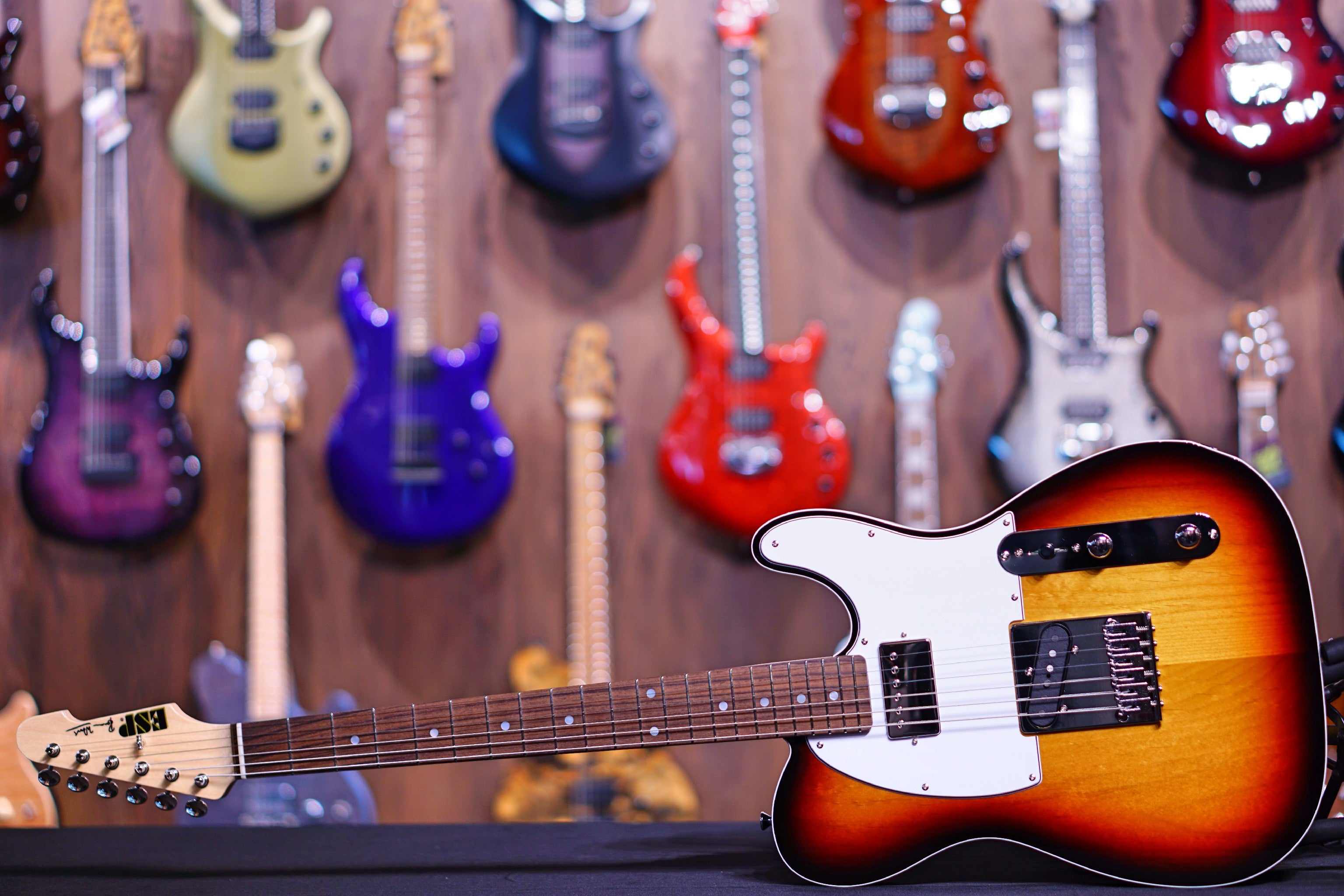 ESP RON WOOD 3 Tone Sunburst E8171202 - HIENDGUITAR ESP GUITAR