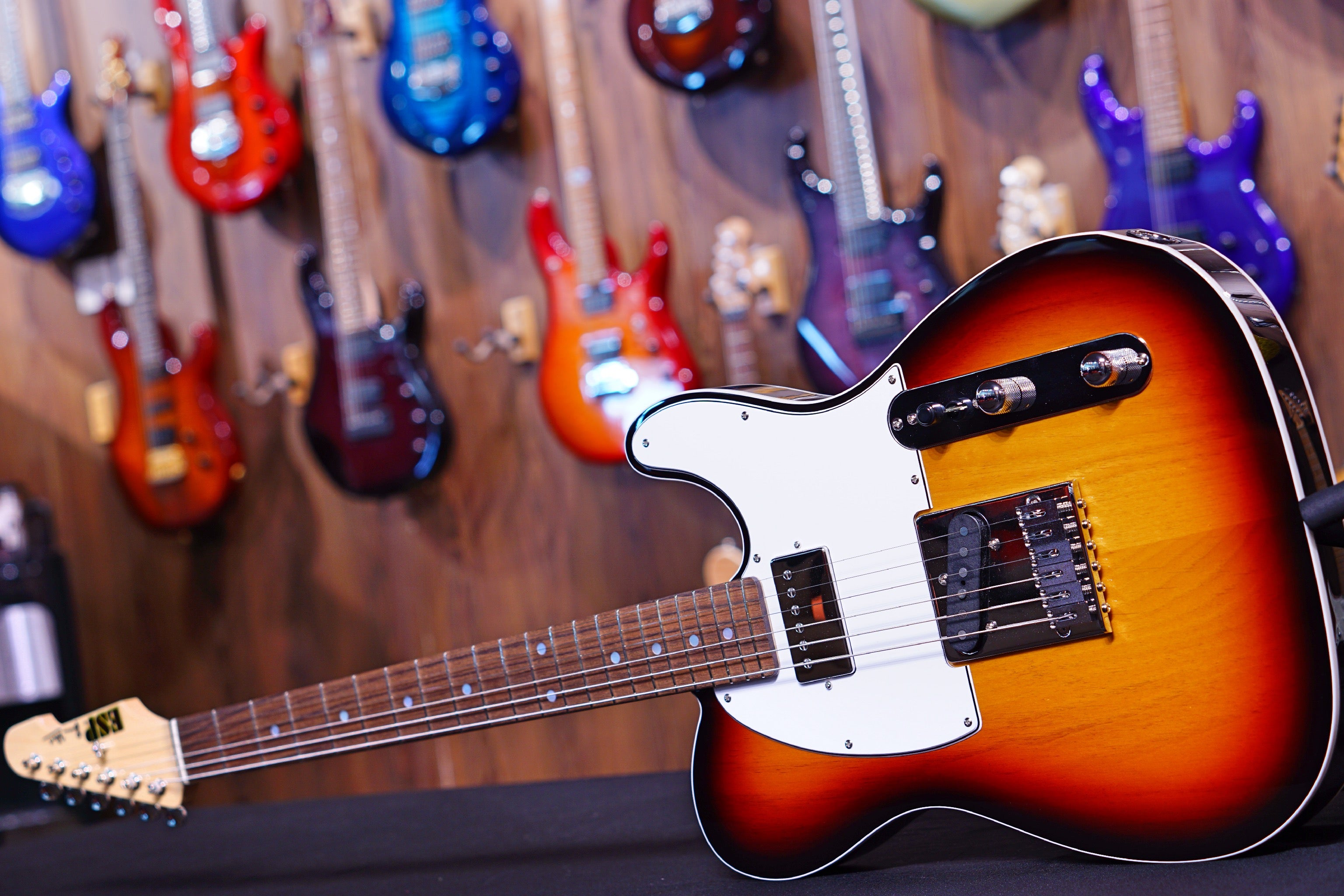 ESP RON WOOD 3 Tone Sunburst E8171202 - HIENDGUITAR ESP GUITAR