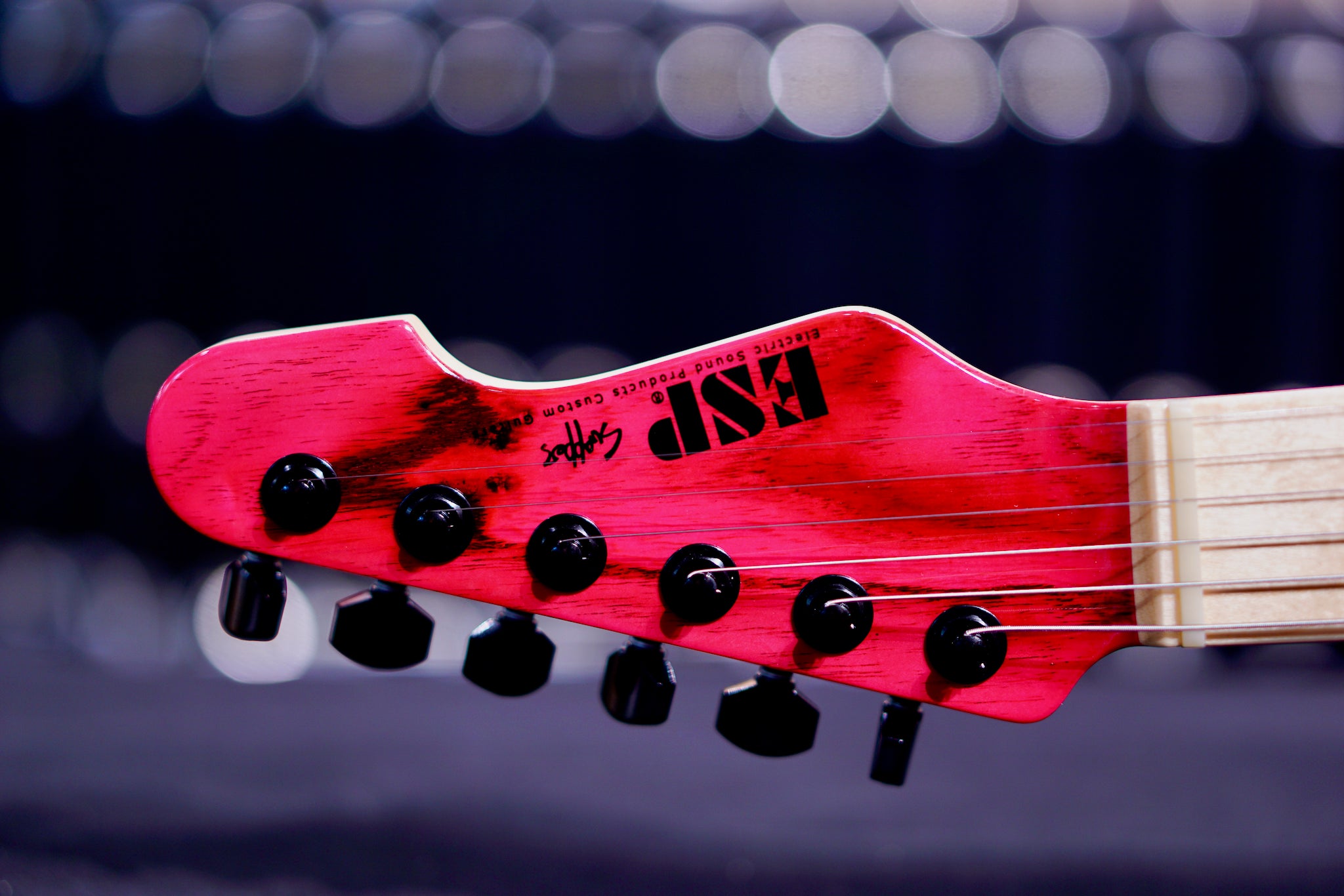 ESP SNAPPER AS Burner Pink E2401222 - HIENDGUITAR ESP GUITAR