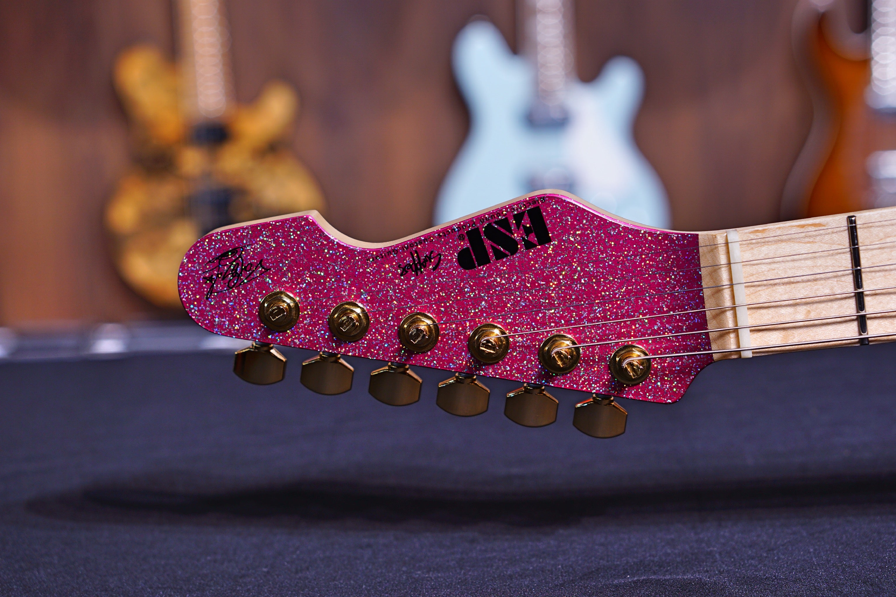 ESP SNAPPER Takayoshi Ohmura Custom -Twinkle Pink Maple fretboard E9400212 - HIENDGUITAR ESP GUITAR