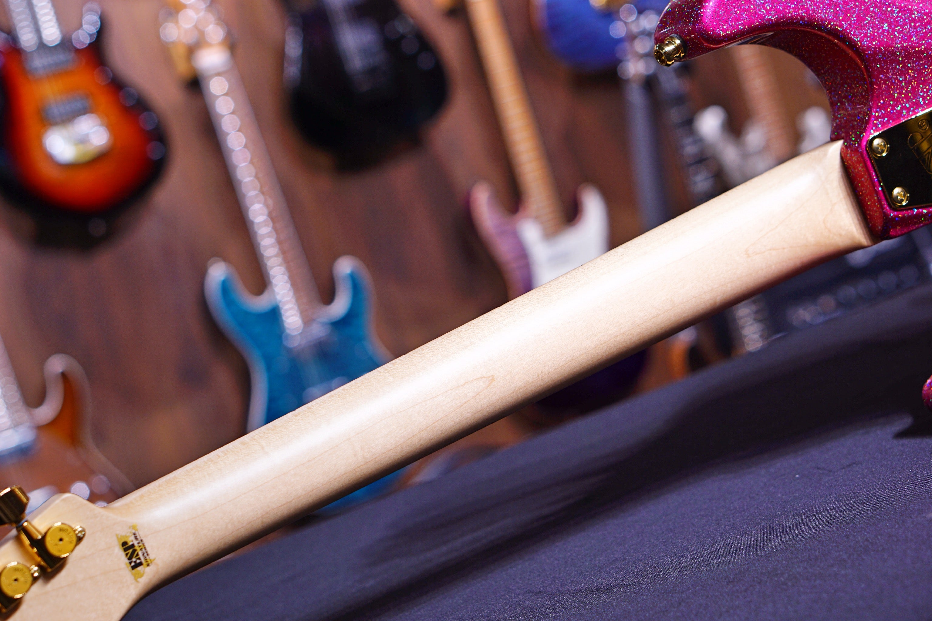 ESP SNAPPER Takayoshi Ohmura Custom -Twinkle Pink Maple fretboard E9400212 - HIENDGUITAR ESP GUITAR