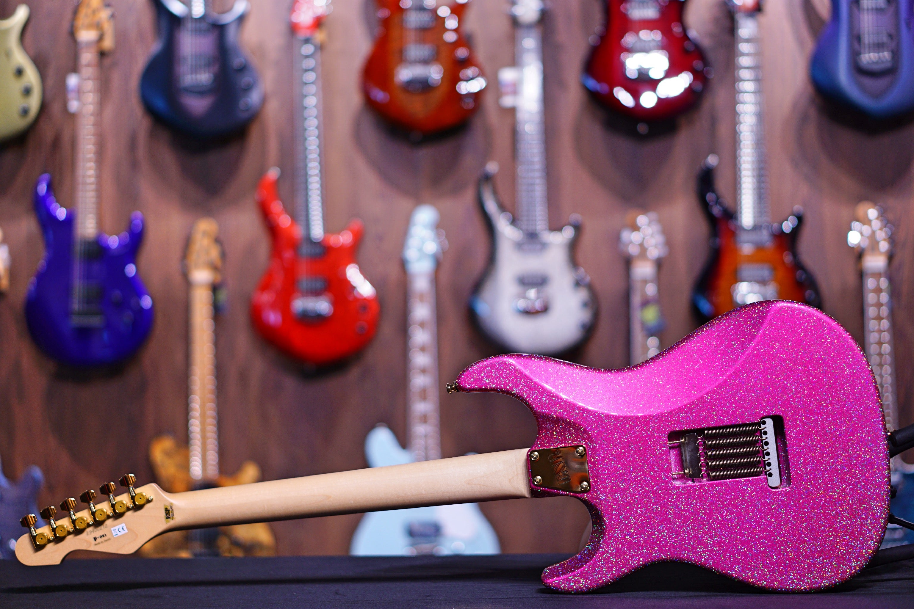 ESP SNAPPER Takayoshi Ohmura Custom -Twinkle Pink Maple fretboard E9400212 - HIENDGUITAR ESP GUITAR