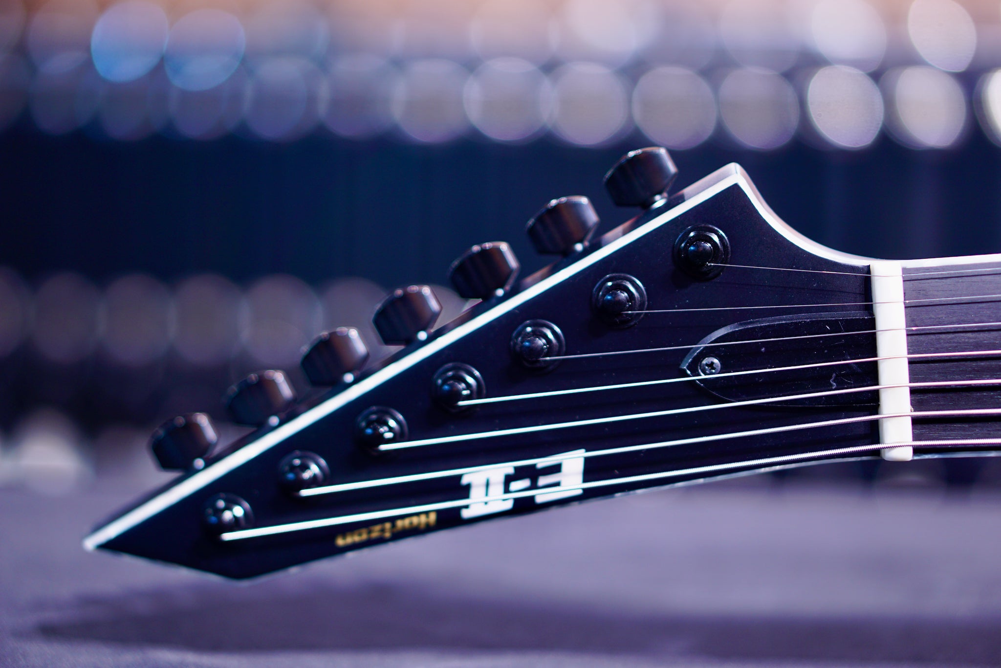 ESP E-II Horizon NT-7B Hipshot Black satin ES2193223 - HIENDGUITAR E-II GUITAR