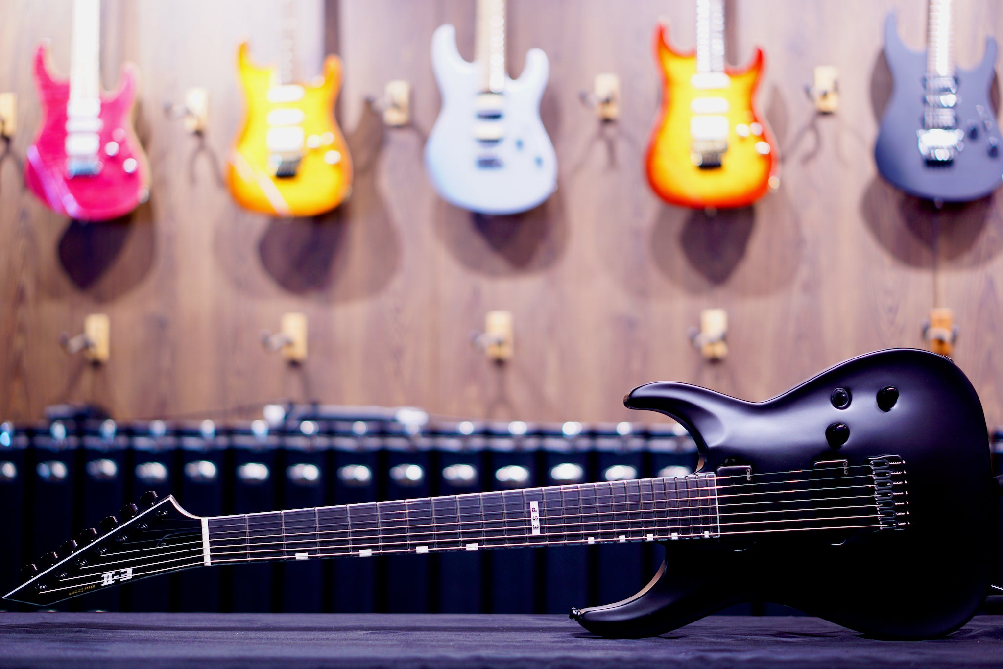 ESP E-II Horizon NT-7B Hipshot Black satin ES2193223 - HIENDGUITAR E-II GUITAR