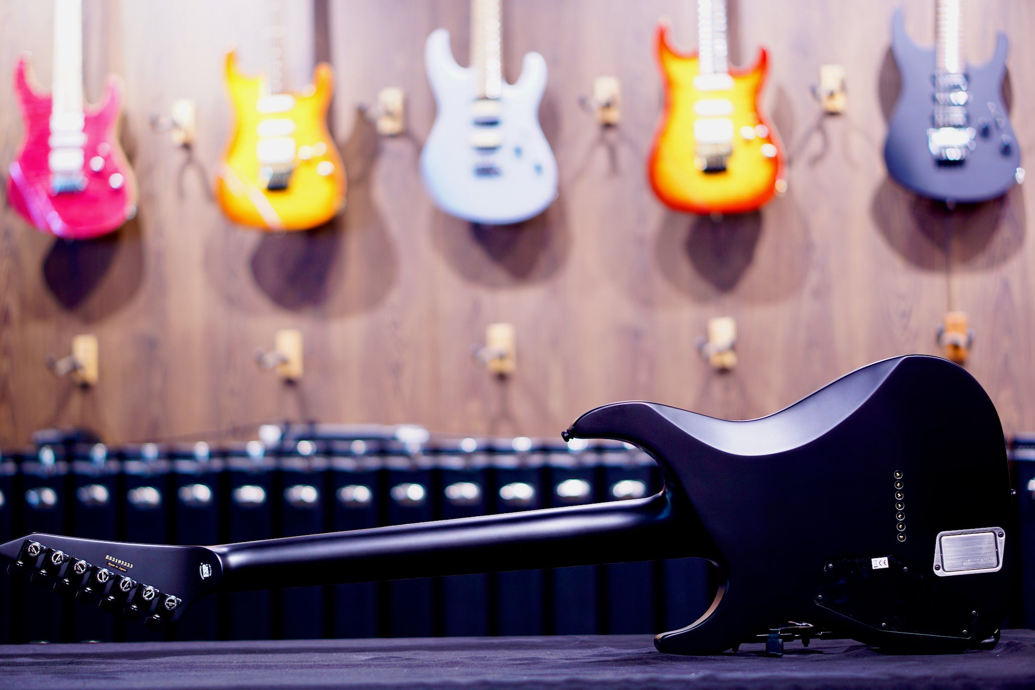 ESP E-II Horizon NT-7B Hipshot Black satin ES2193223 - HIENDGUITAR E-II GUITAR