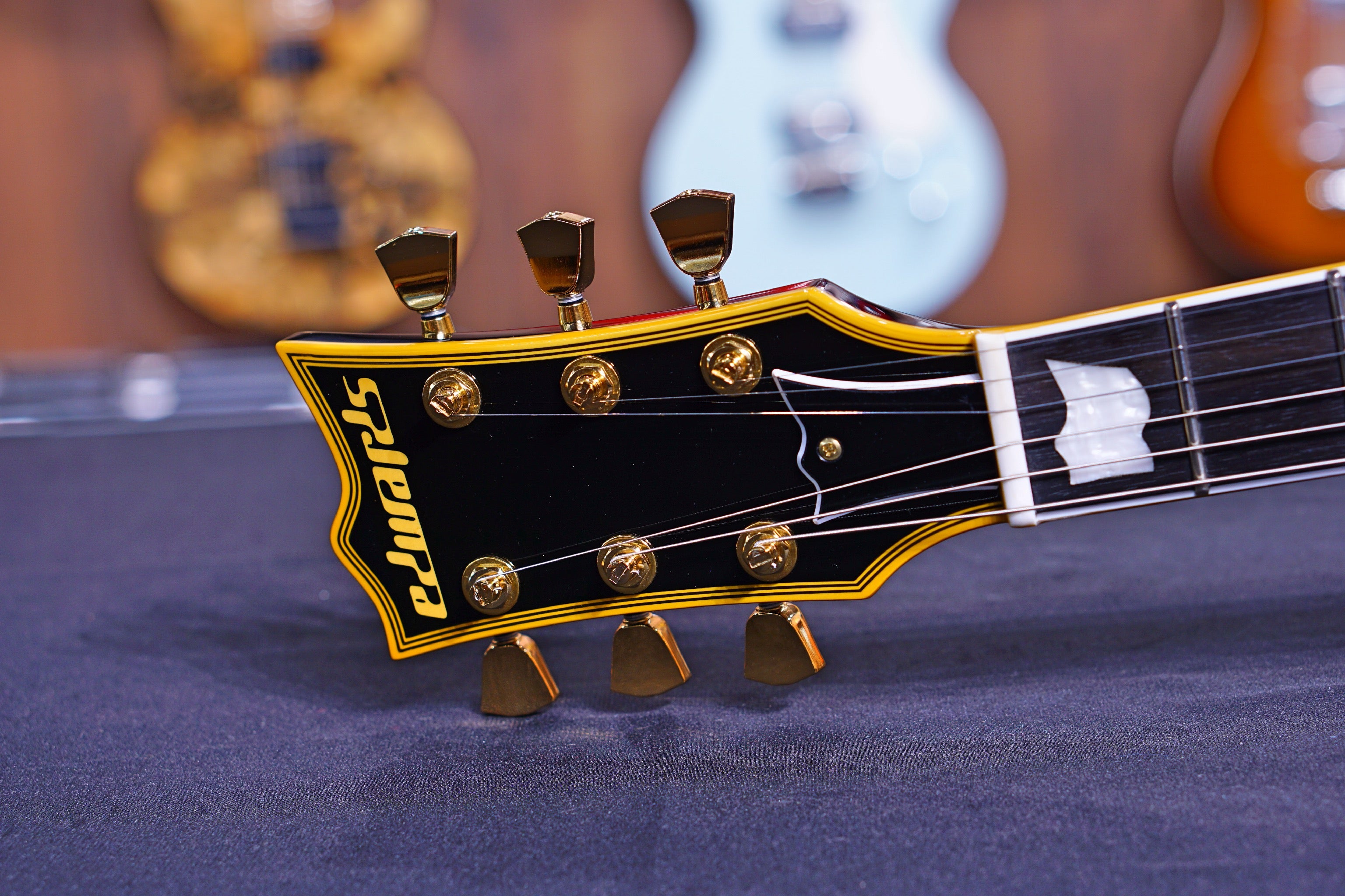 ESP EDWARDS ECLIPSE E-MA-135C Gold Vintage Black ED2031592 - HIENDGUITAR EDWARDS GUITAR