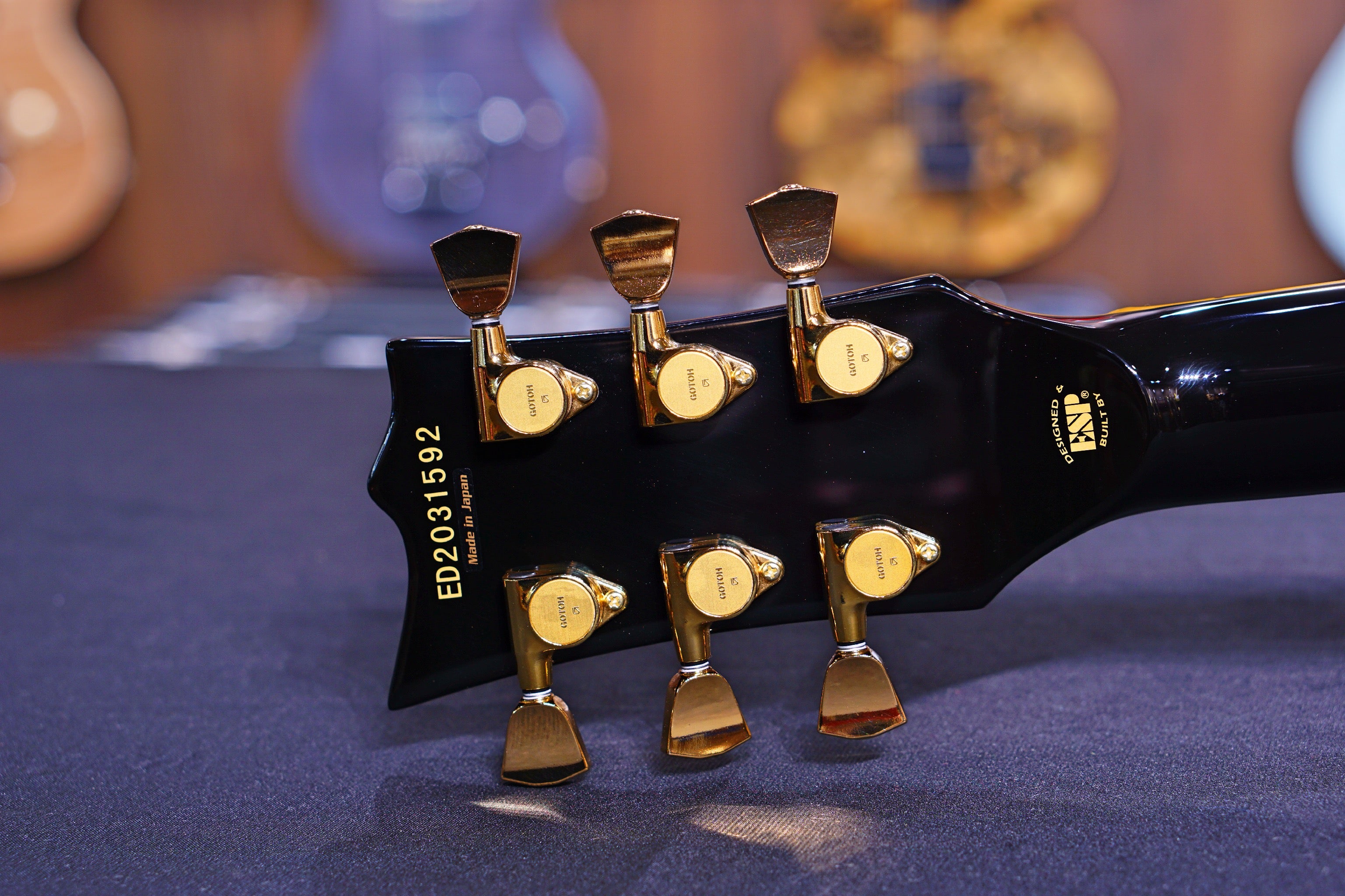 ESP EDWARDS ECLIPSE E-MA-135C Gold Vintage Black ED2031592 - HIENDGUITAR EDWARDS GUITAR