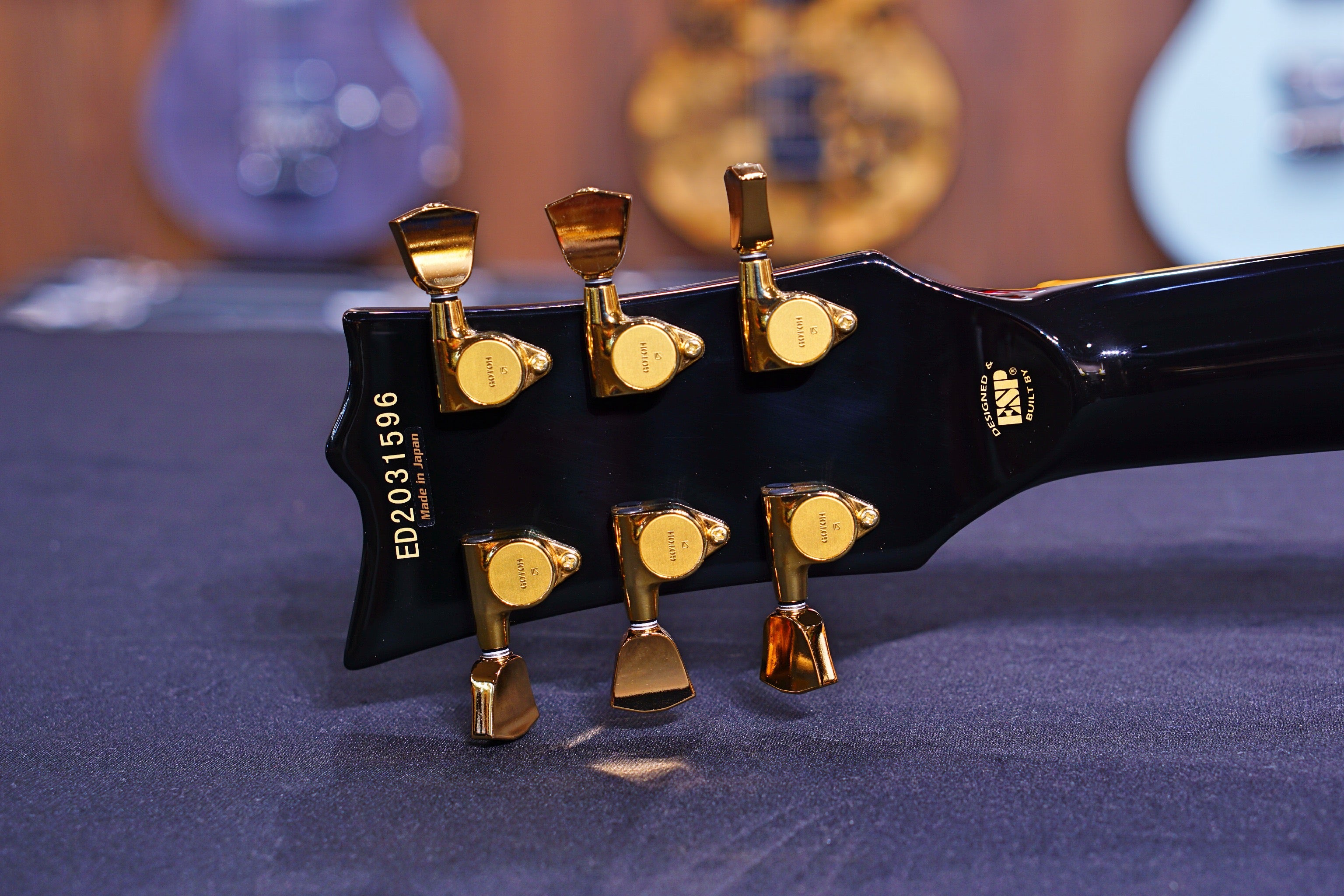 ESP EDWARDS ECLIPSE E-MA-135C Gold Vintage Black ED2031596 - HIENDGUITAR EDWARDS GUITAR