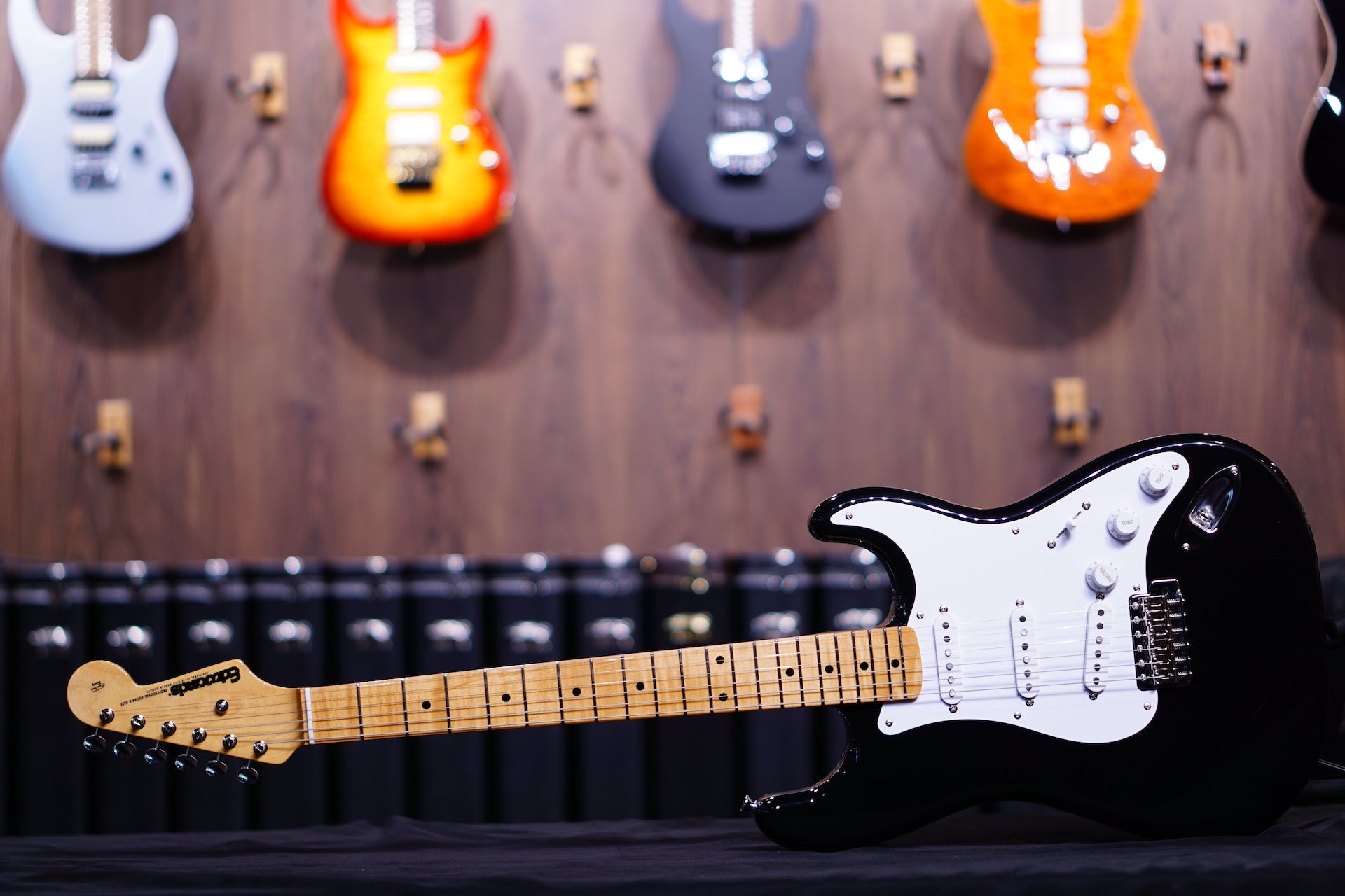 ESP Edwards E-ST-125ALM Black ED961223 - HIENDGUITAR EDWARDS GUITAR