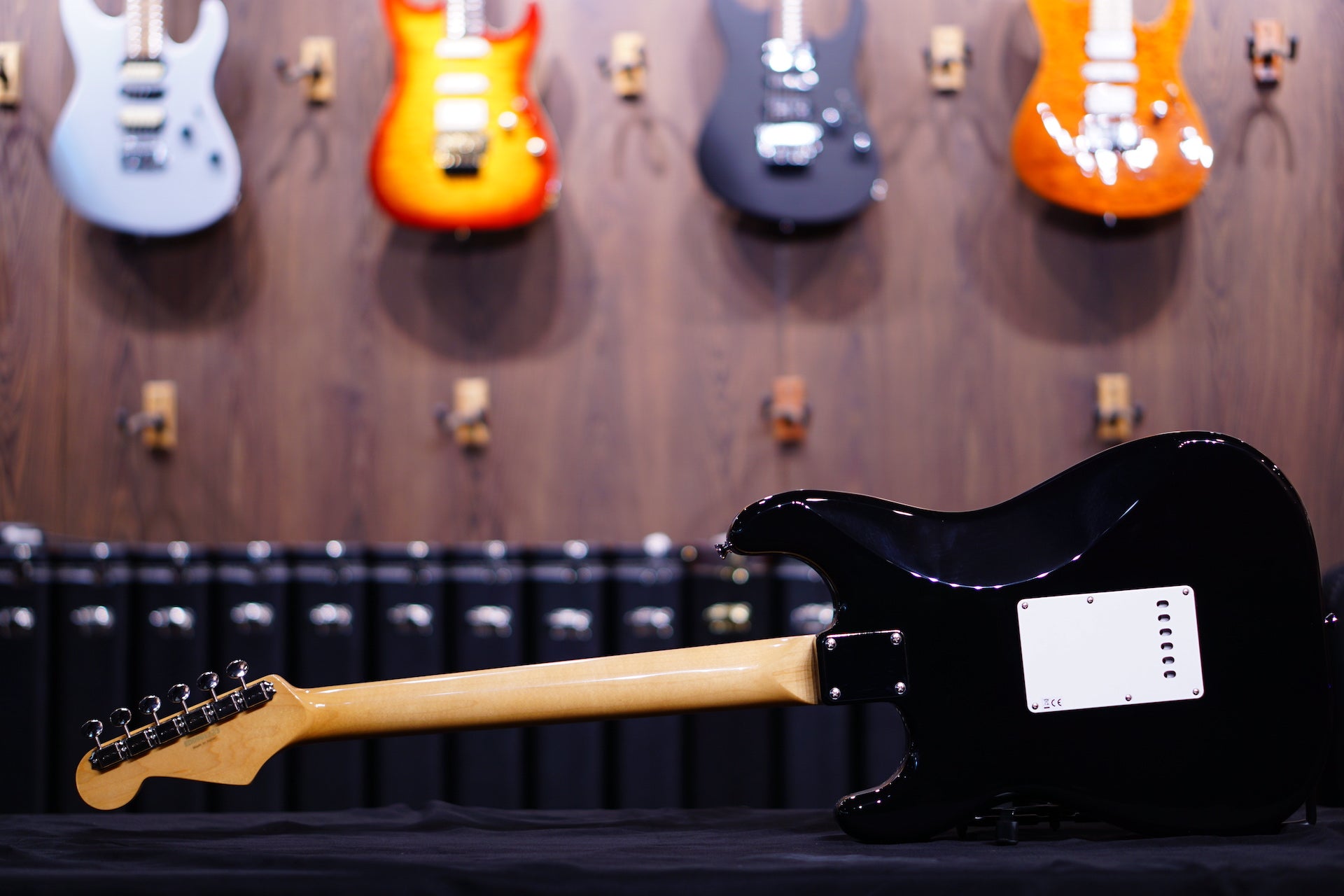 ESP Edwards E-ST-125ALM Black ED961223 - HIENDGUITAR EDWARDS GUITAR