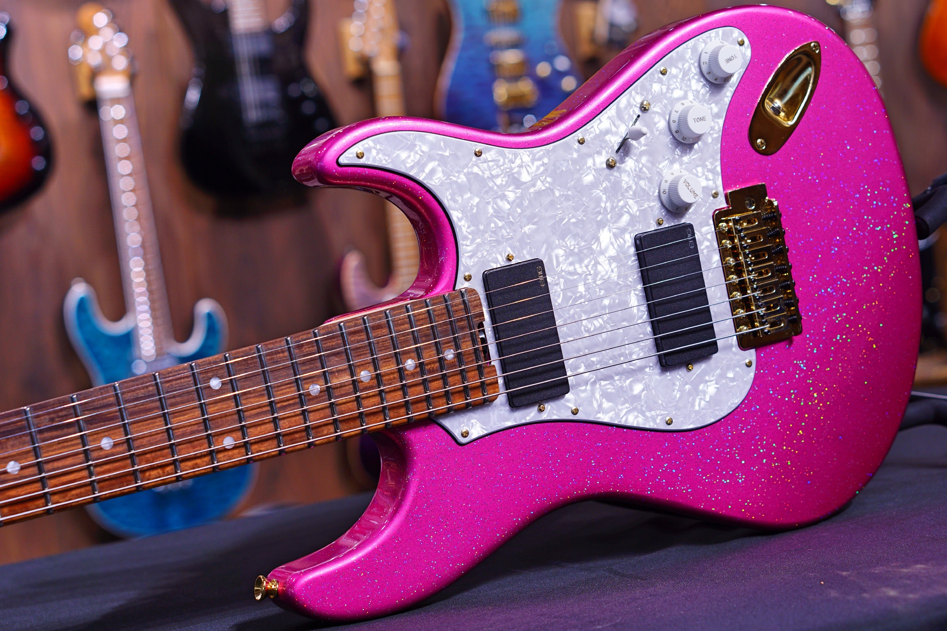 ESP EDWARDS E-SN7-210TO Twinkle Pink Takayoshi Ohmura ED1836153P - HIENDGUITAR EDWARDS GUITAR