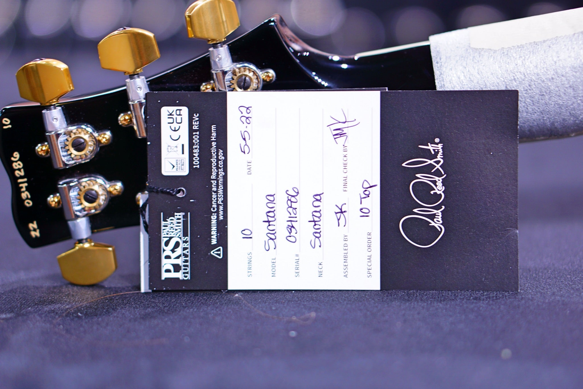 PRS Santana Retro purple mist wood library 10 top 0341286 - HIENDGUITAR PRS GUITAR