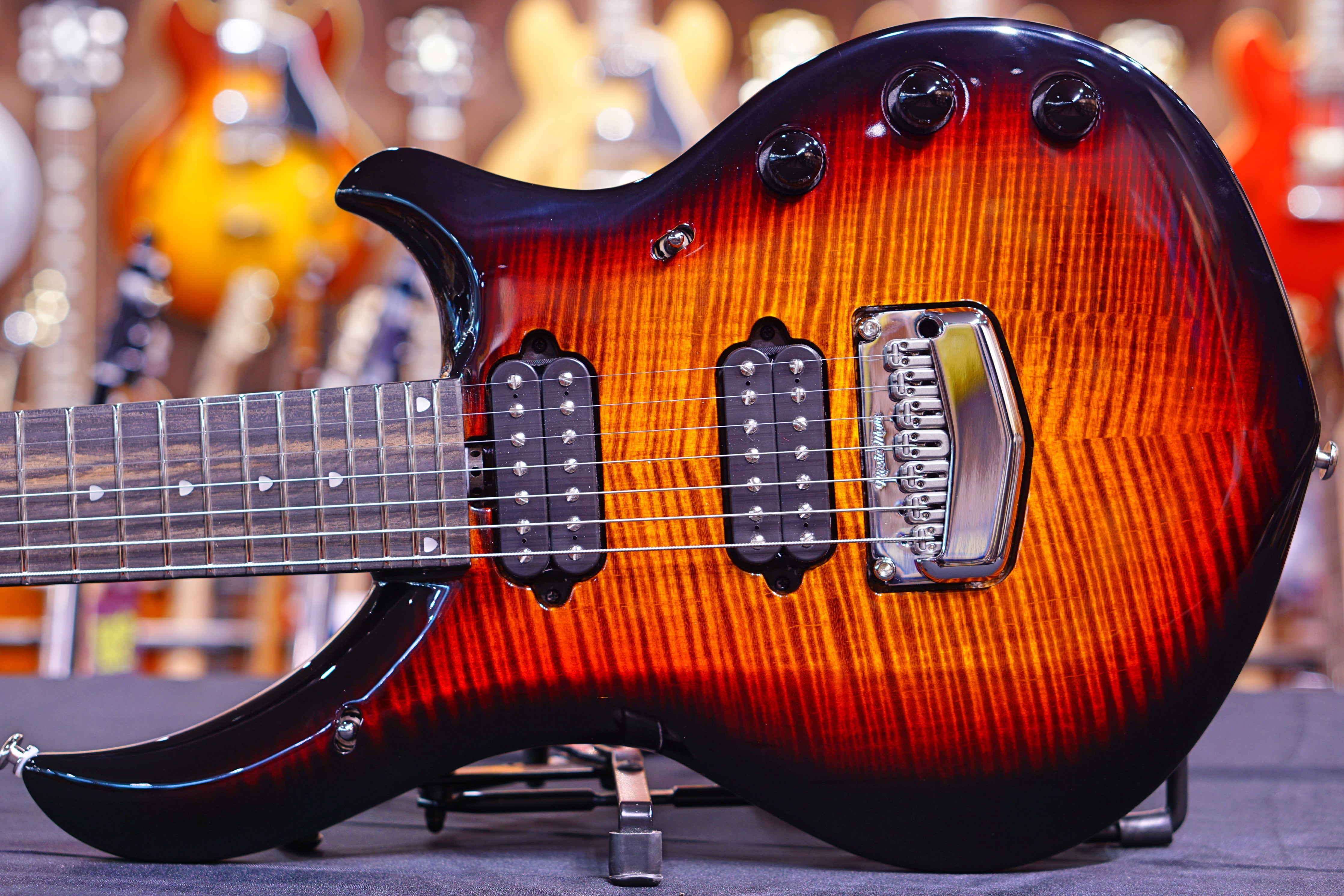 Ernie Ball Music Man John Petrucci Majesty 7-string - Tiger Eye M12111 - HIENDGUITAR Musicman GUITAR