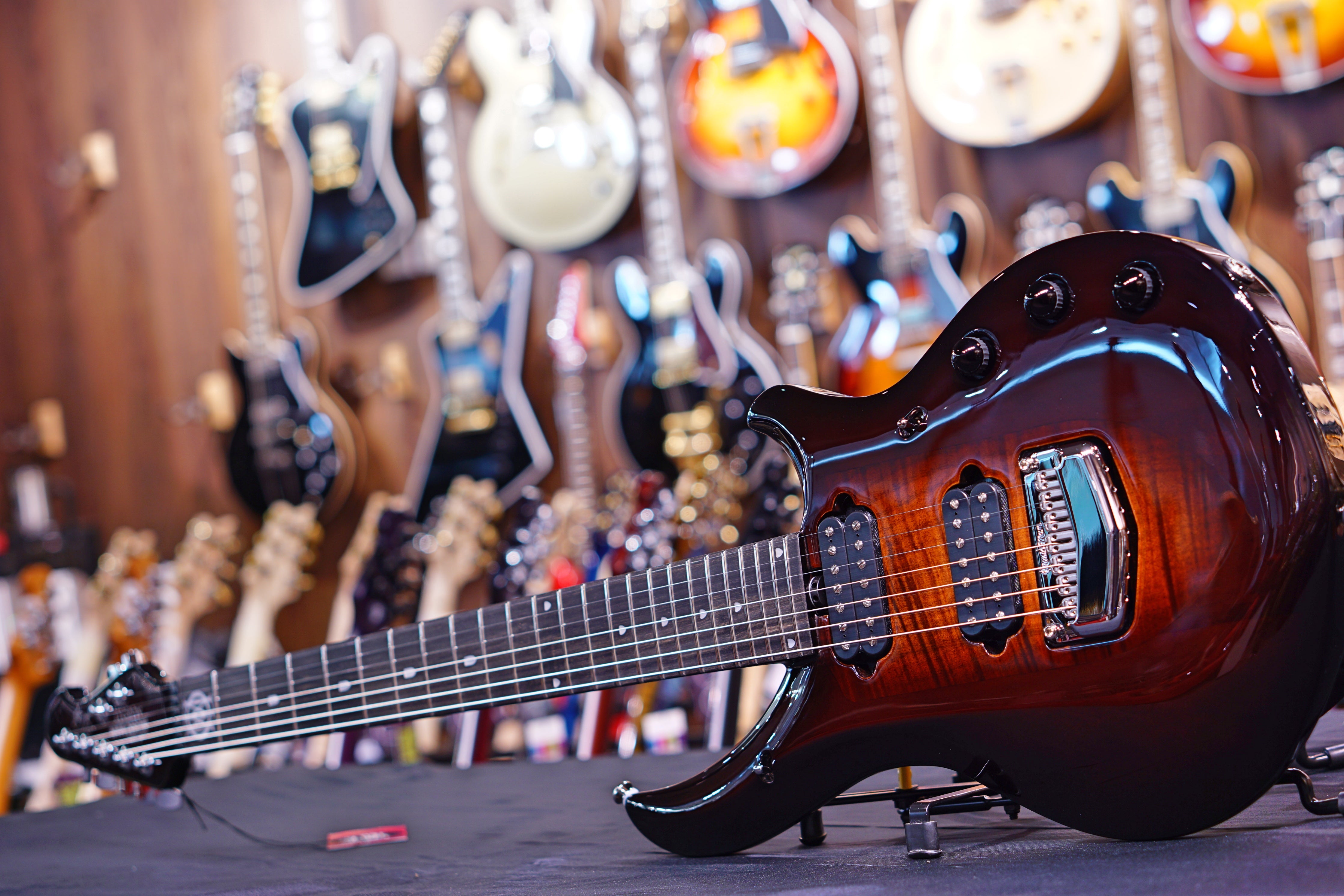 Ernie Ball Music Man John Petrucci Majesty 7-string - Dark Roast M11699 - HIENDGUITAR Musicman GUITAR