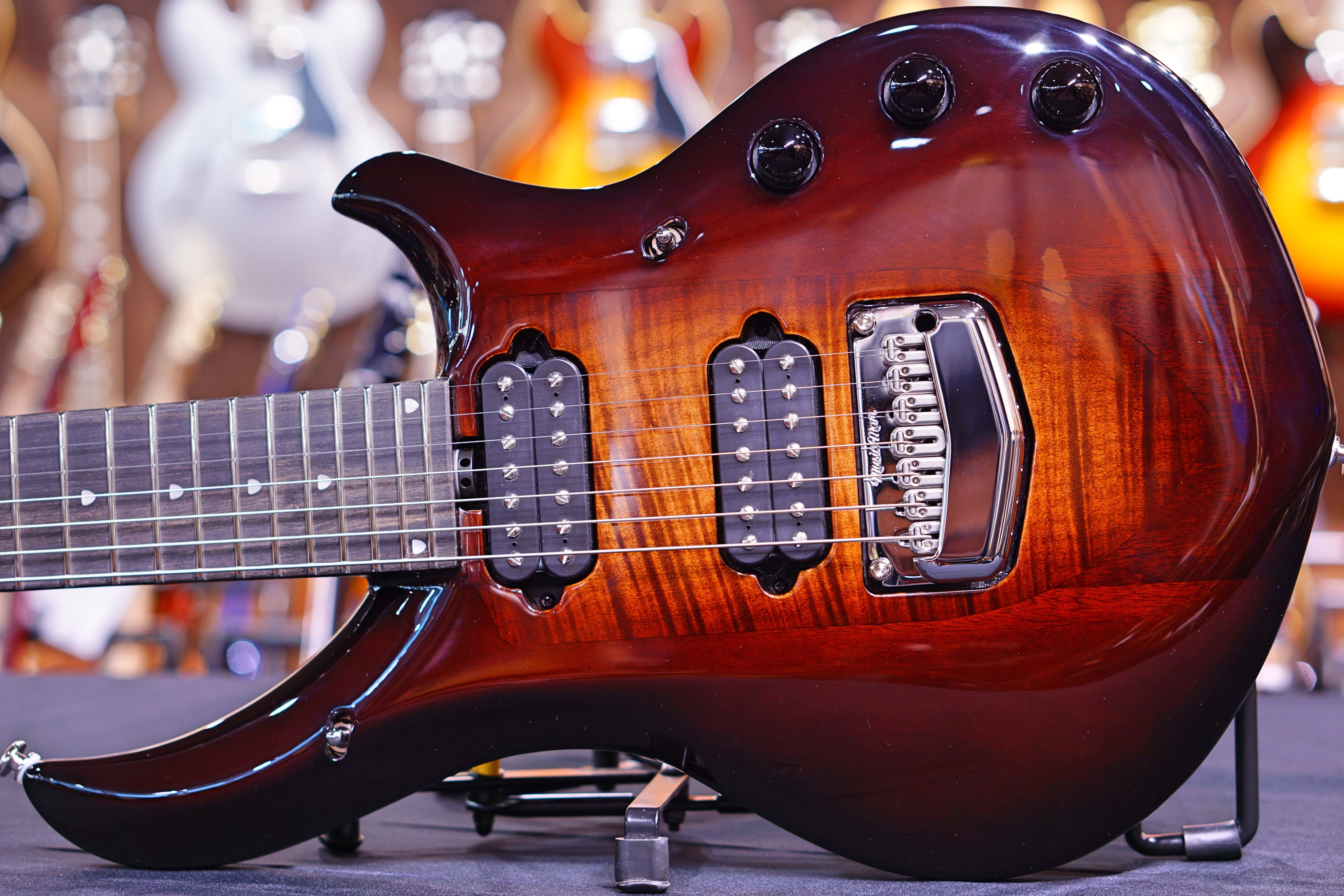 Ernie Ball Music Man John Petrucci Majesty 7-string - Dark Roast M11699 - HIENDGUITAR Musicman GUITAR